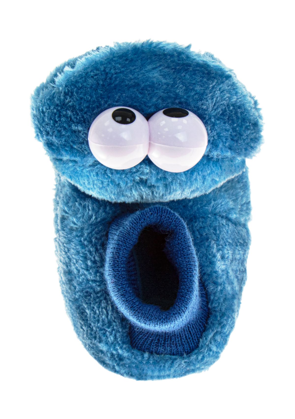 Toddler Boys Happy Cookie Monster Dual Sizes Slippers