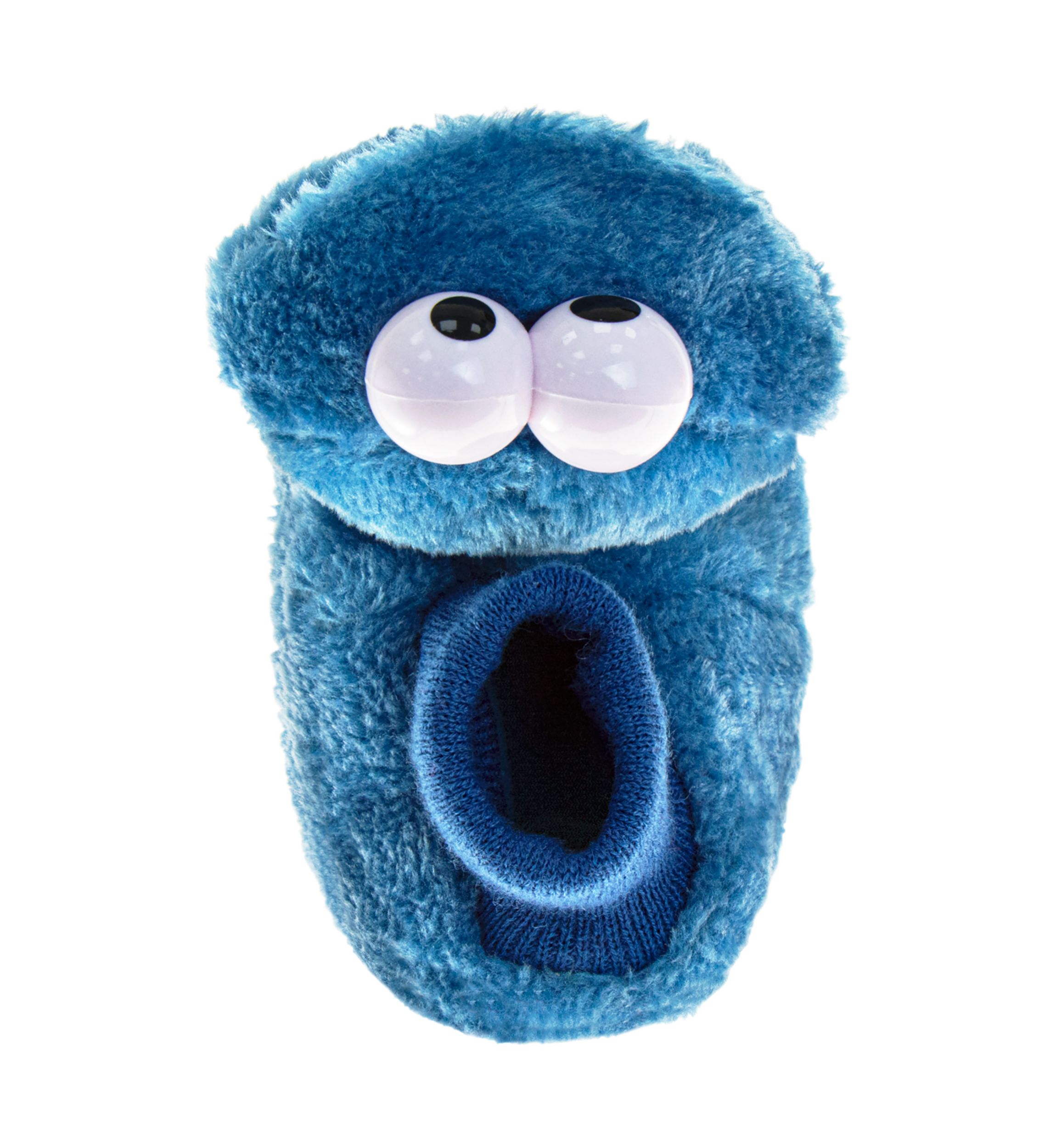 Toddler Boys Happy Cookie Monster Dual Sizes Slippers