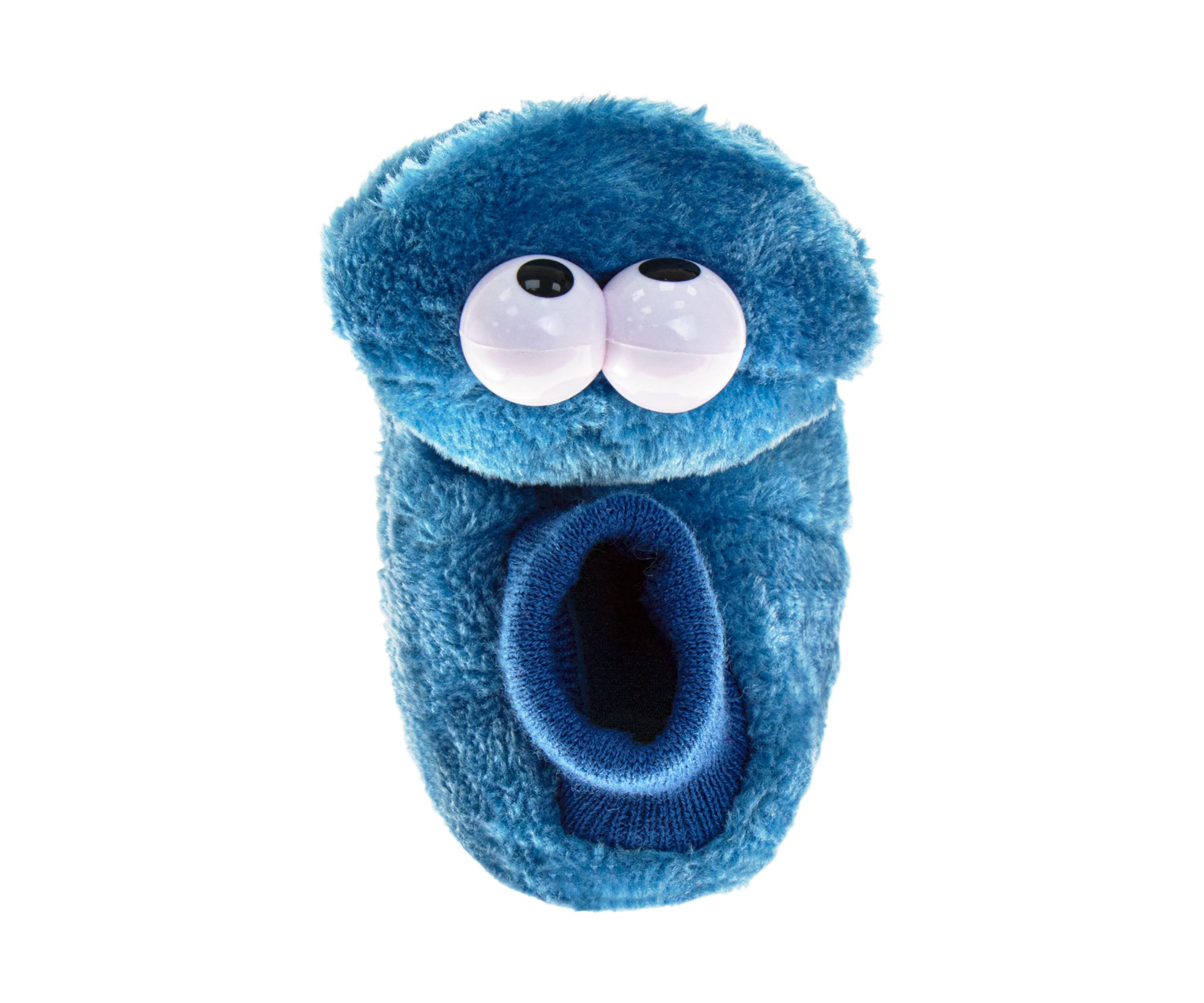 Toddler Boys Happy Cookie Monster Dual Sizes Slippers