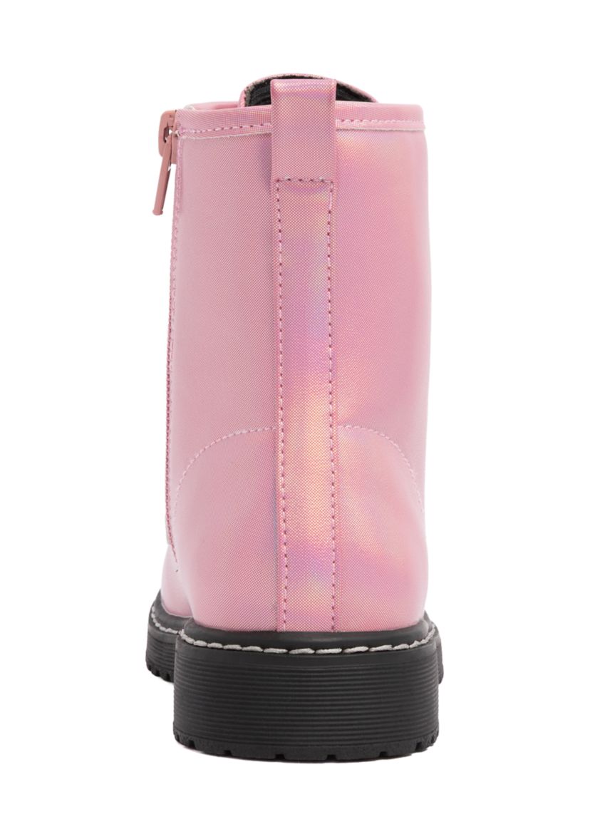 Big Kid Girls Chloe Shimmer Combat Boots