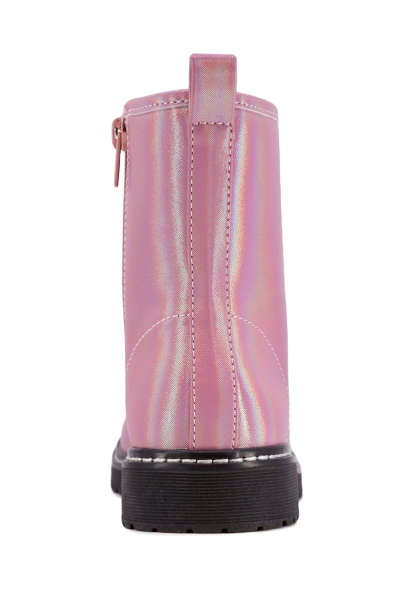 Youth Girls Chloe Shimmer Combat Boots