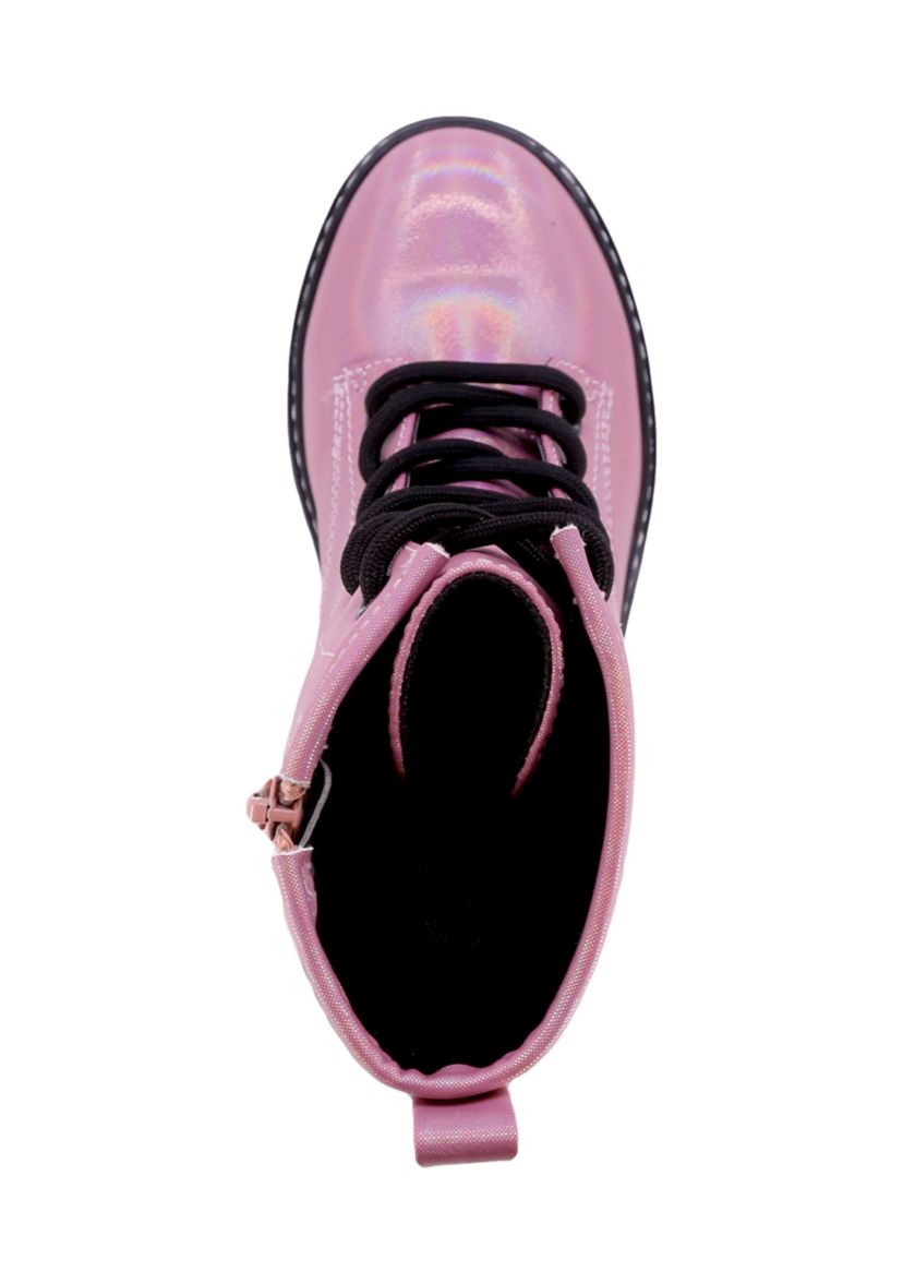 Youth Girls Chloe Shimmer Combat Boots