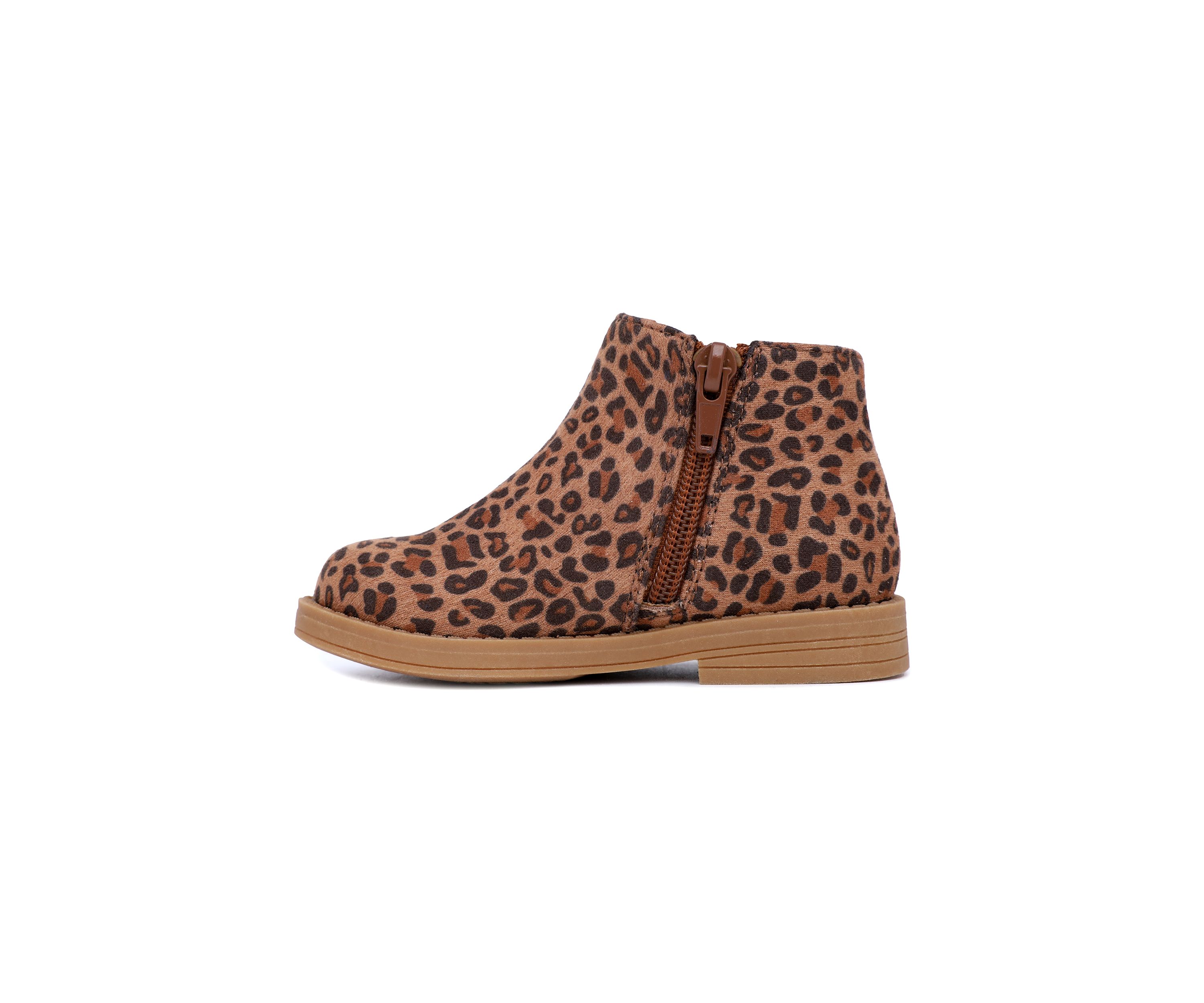 Toddler Girls Lil Edie Ruffle Leopard Chelsea Booties