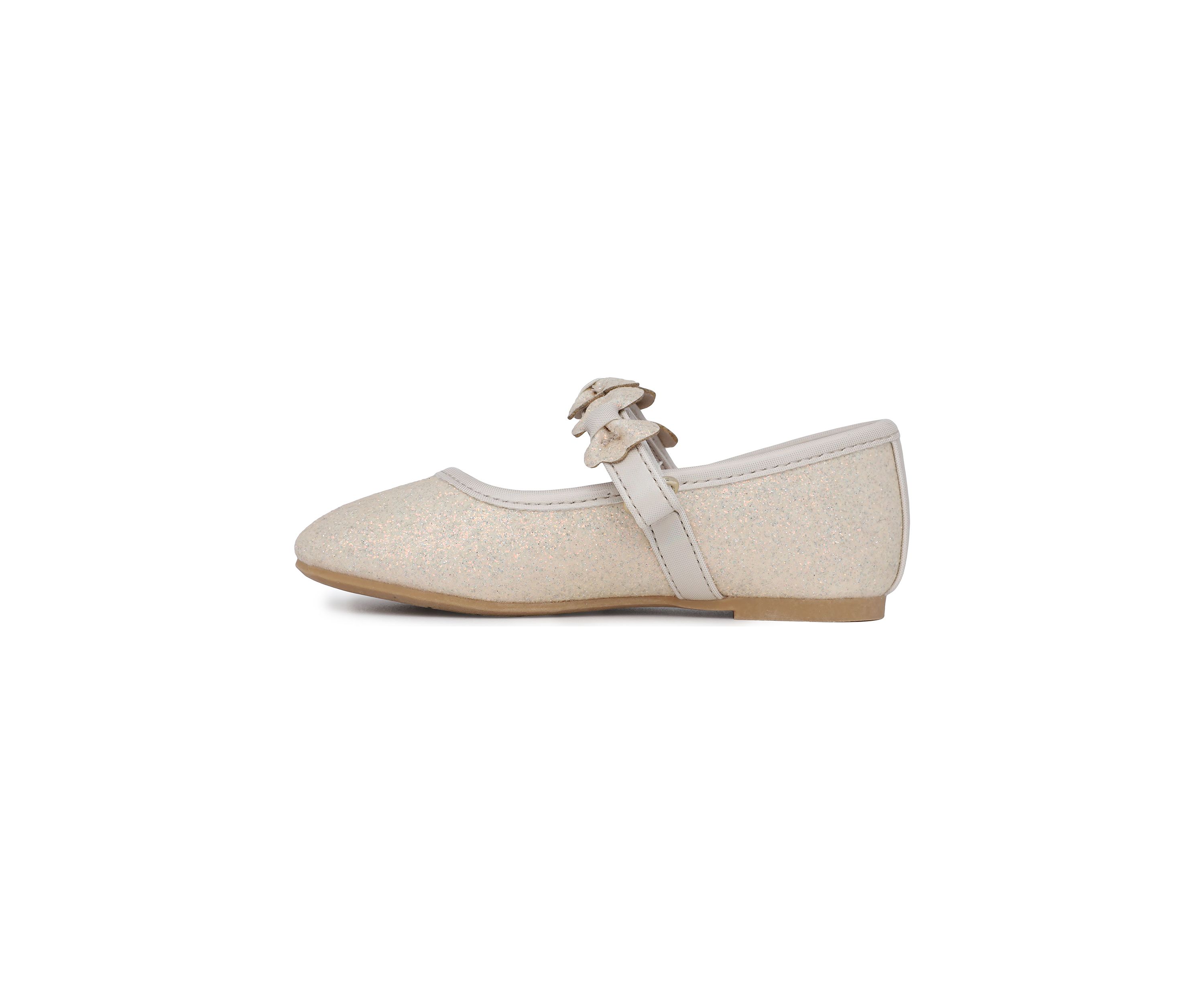 Toddler Girls Lil Flan Sparkly Bow Strap Mary Jane Flats