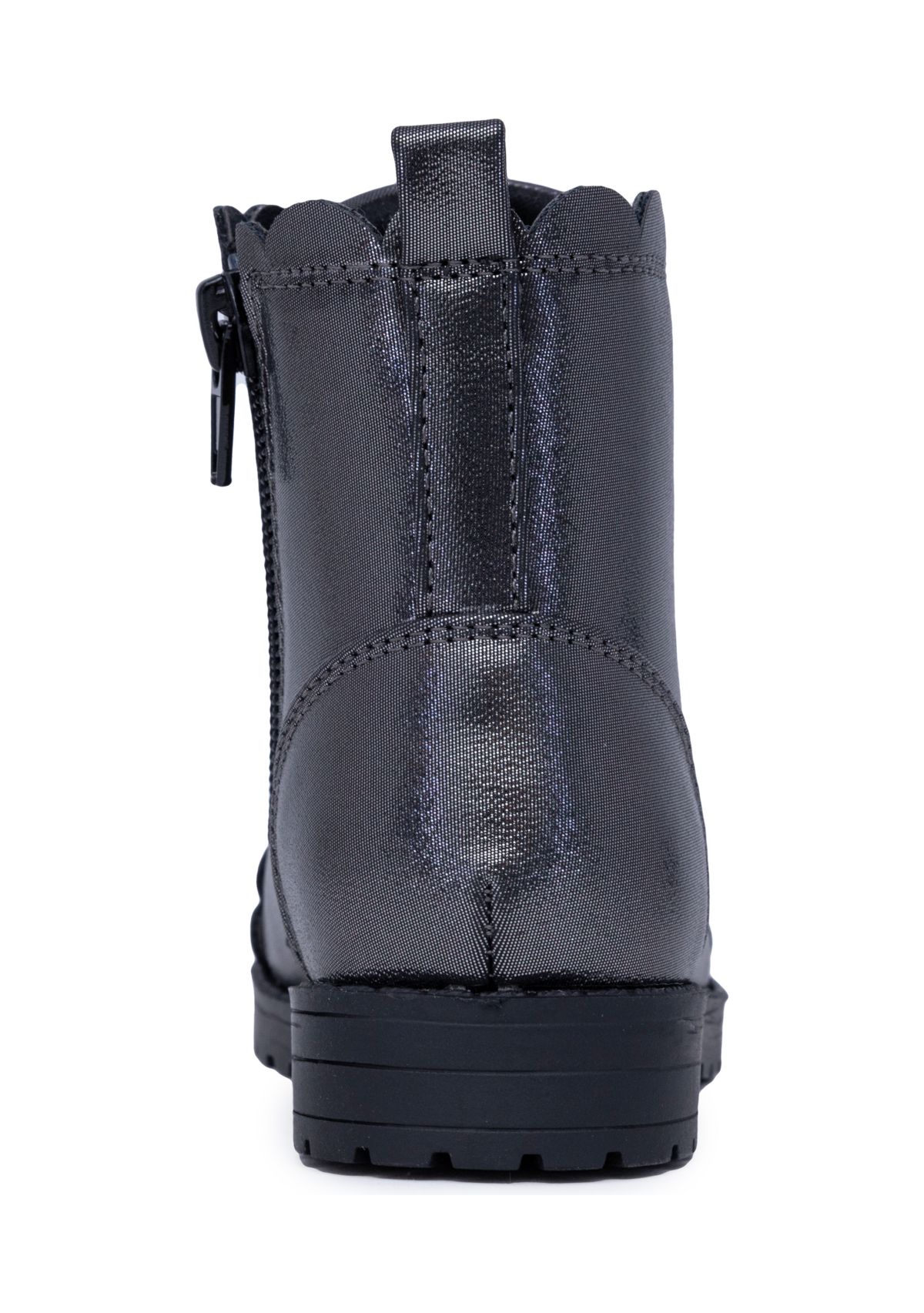 Toddler Girls Lil Scallop Shimmer Combat Boots