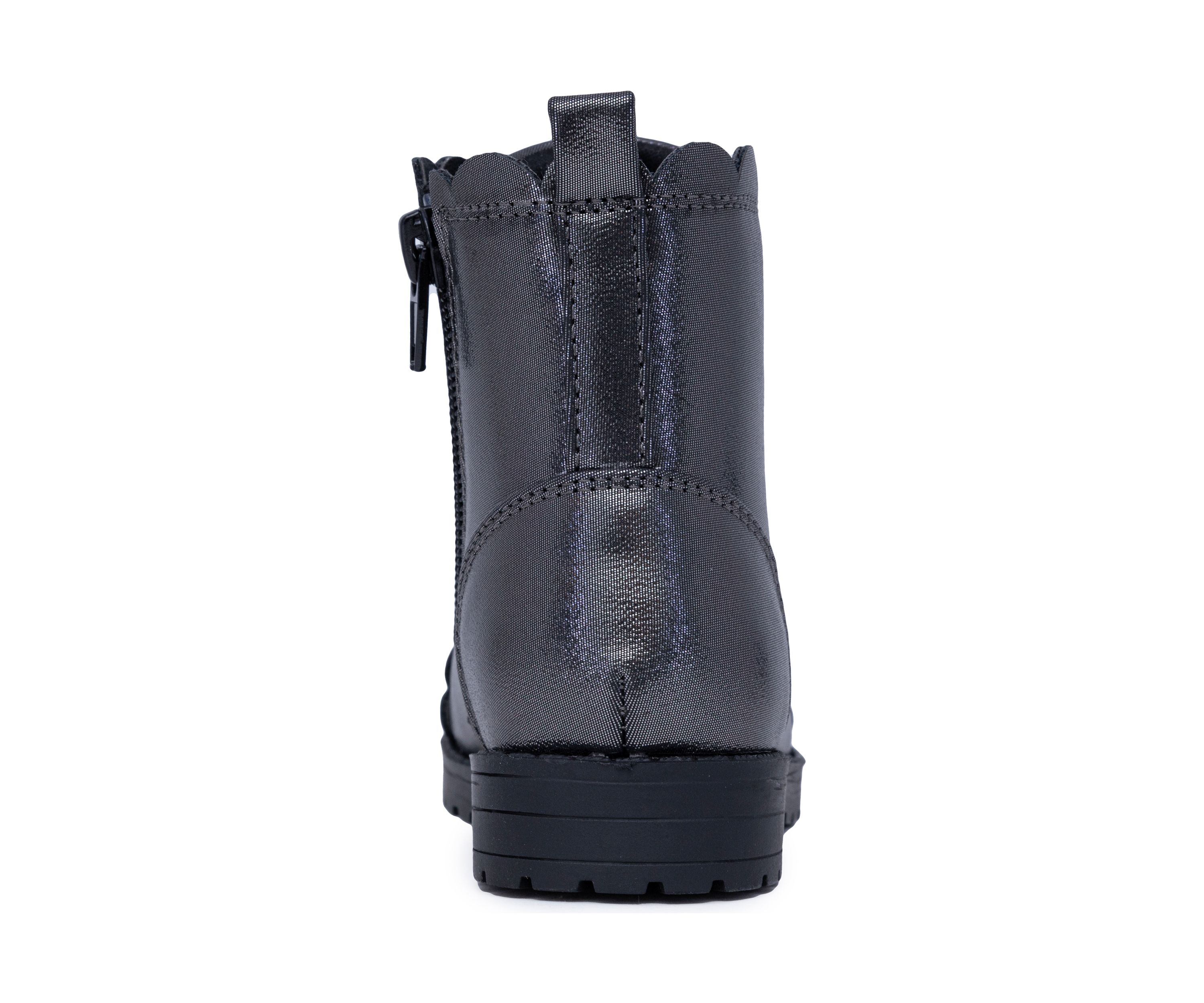 Toddler Girls Lil Scallop Shimmer Combat Boots