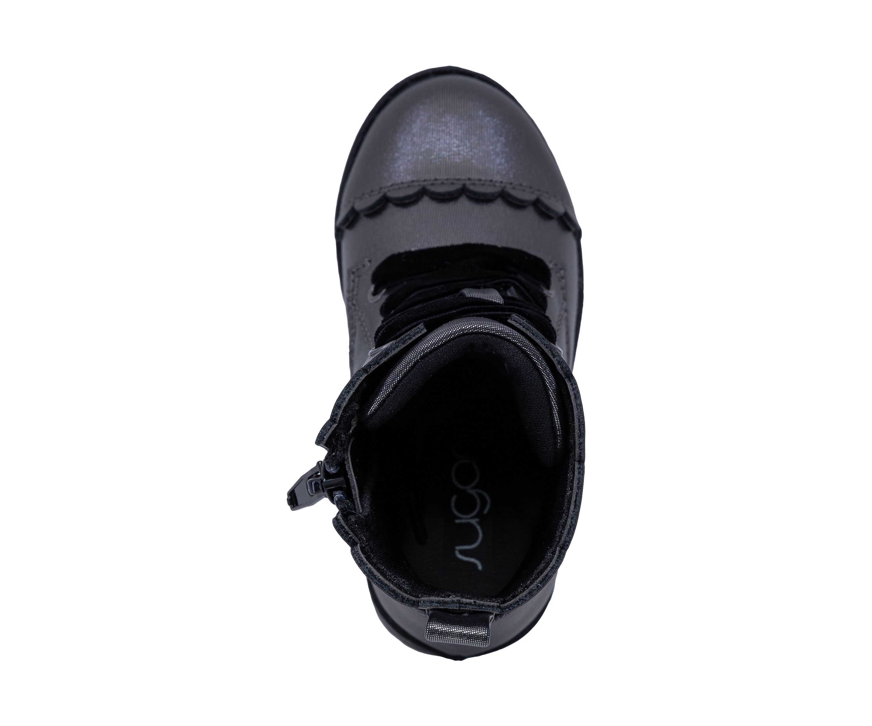 Toddler Girls Lil Scallop Shimmer Combat Boots