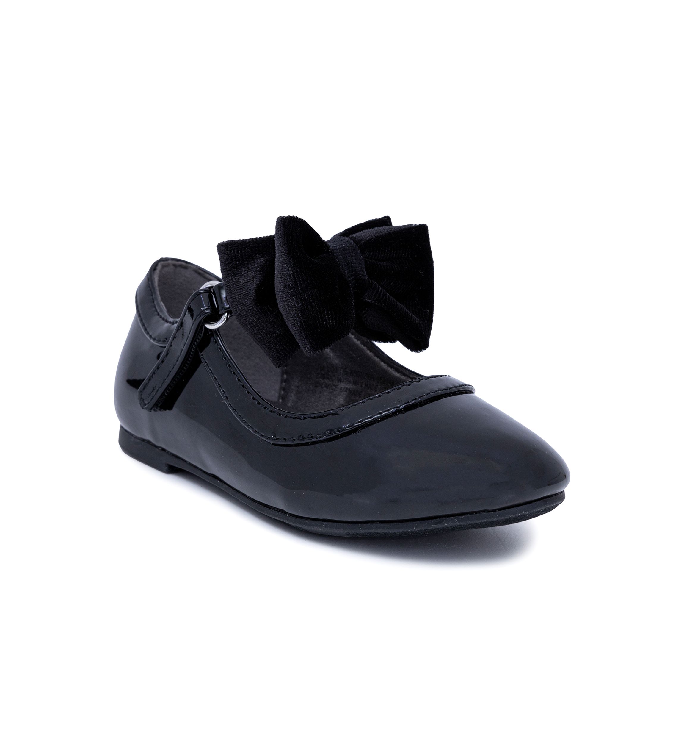 Toddler Girls Lottie Patent Bow Dress Flats