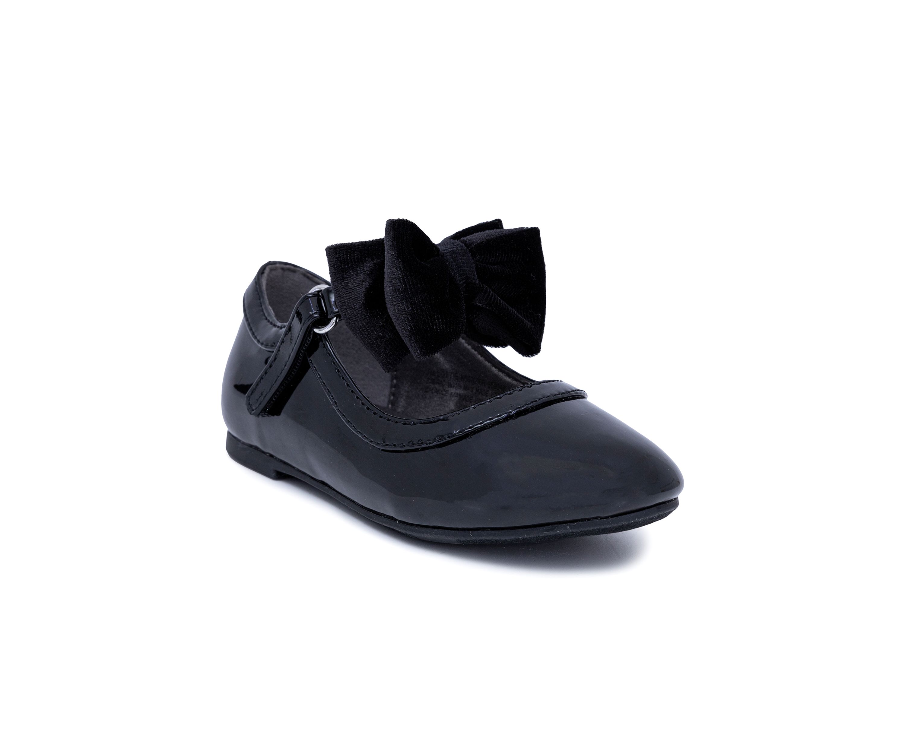 Toddler Girls Lottie Patent Bow Dress Flats