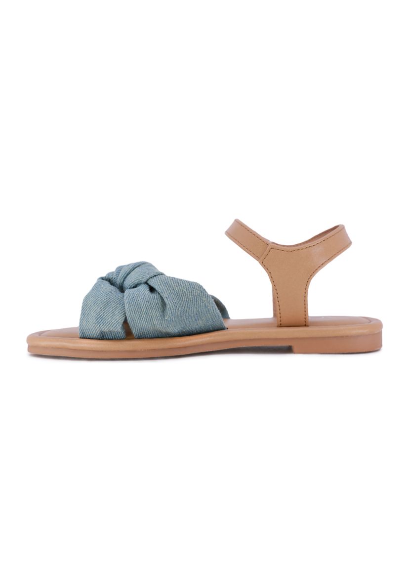 Youth Girls Minty Chambray Twist Sandals
