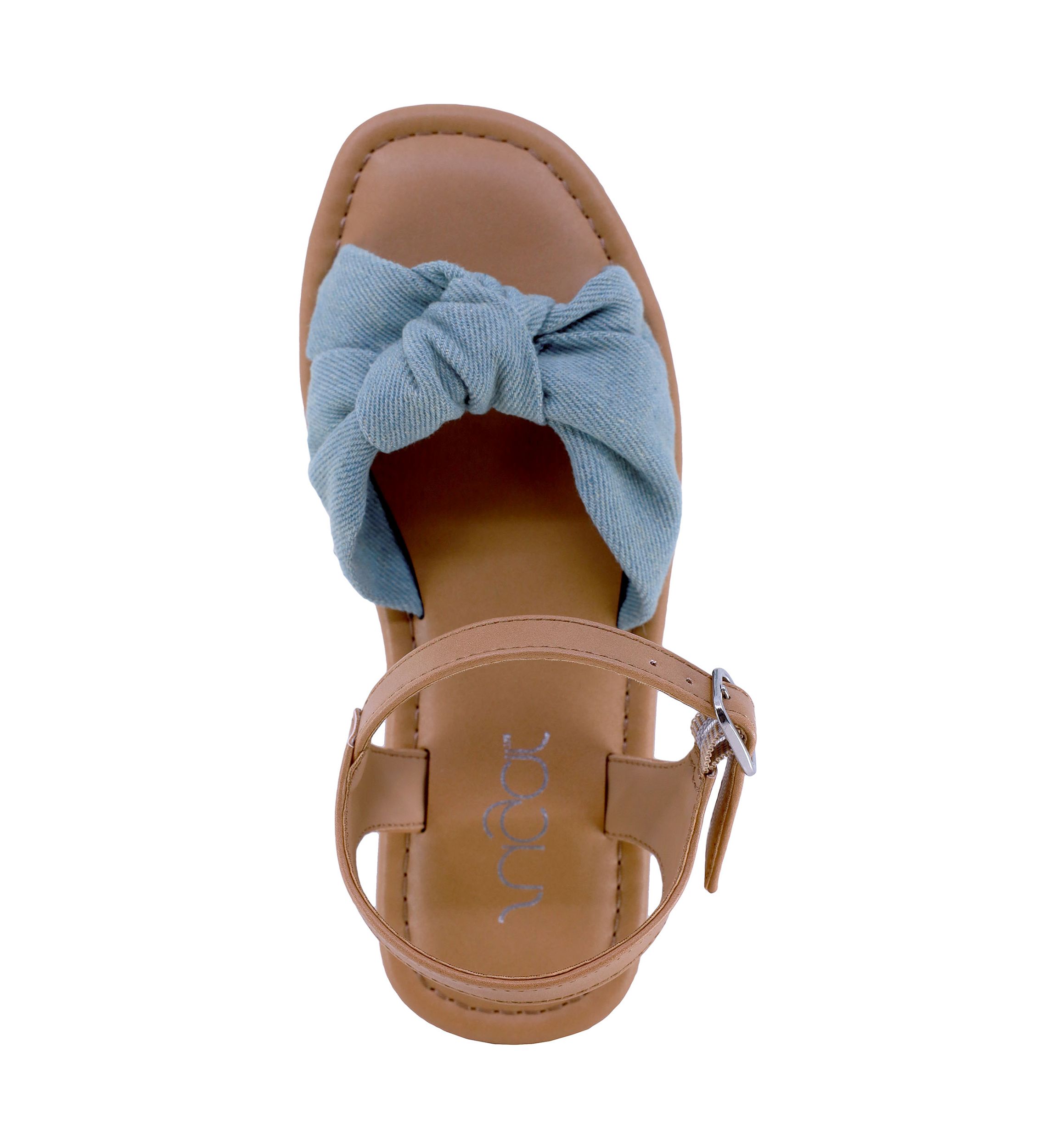 Youth Girls Minty Chambray Twist Sandals