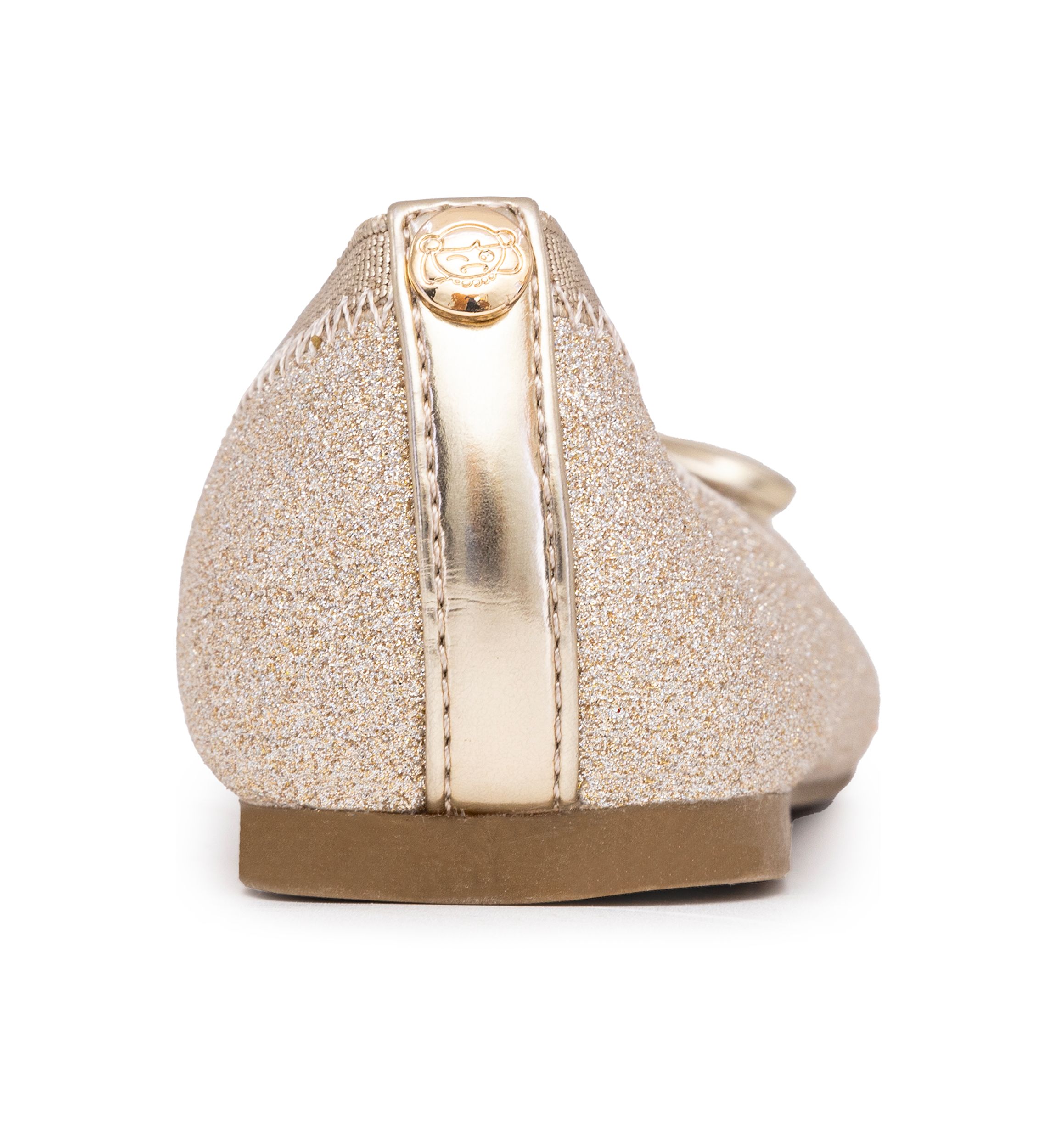 Youth Girls Mylah Glitter Bow Ballet Slippers