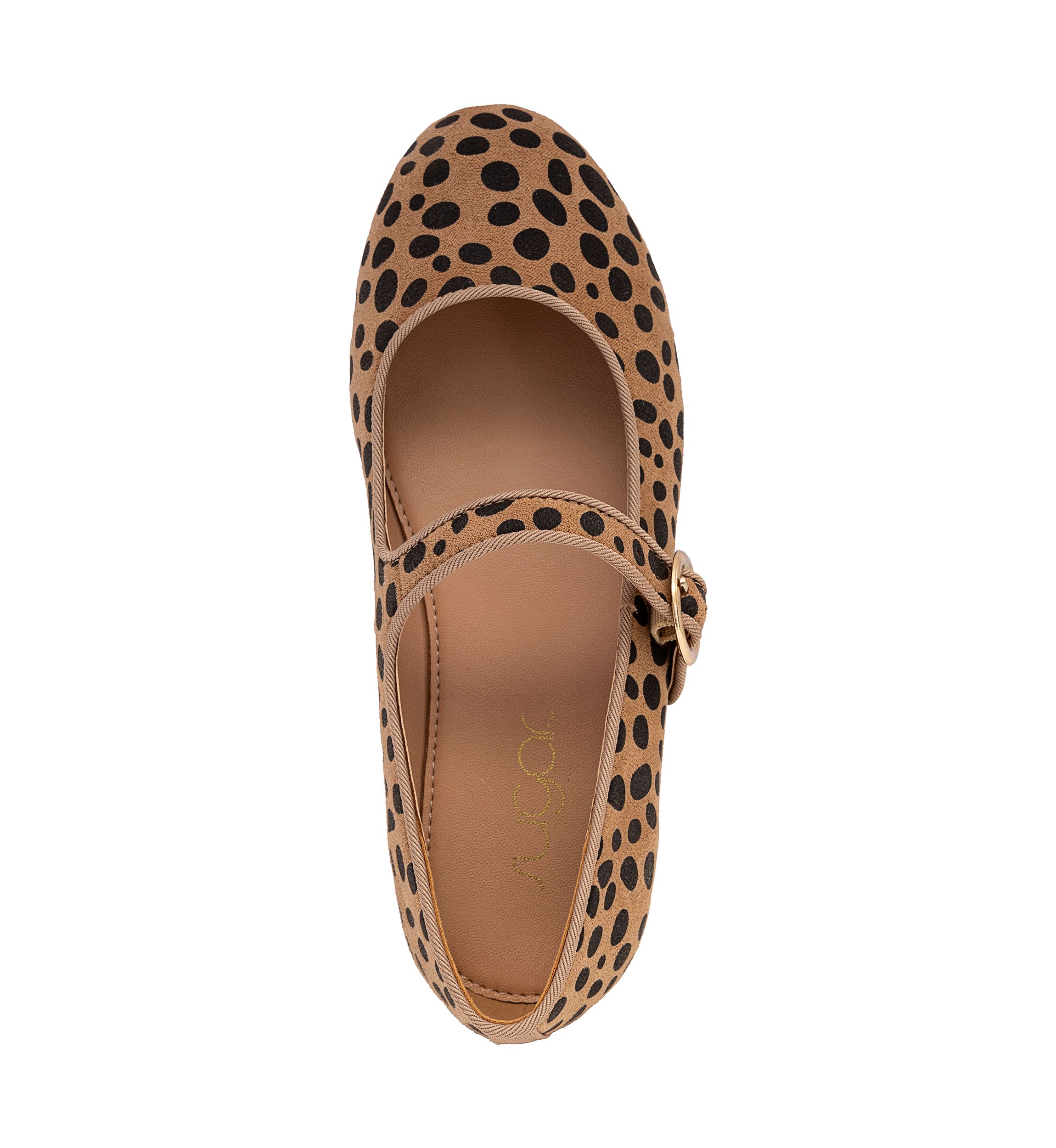 Youth Girls Norella Spotted Leopard Flats