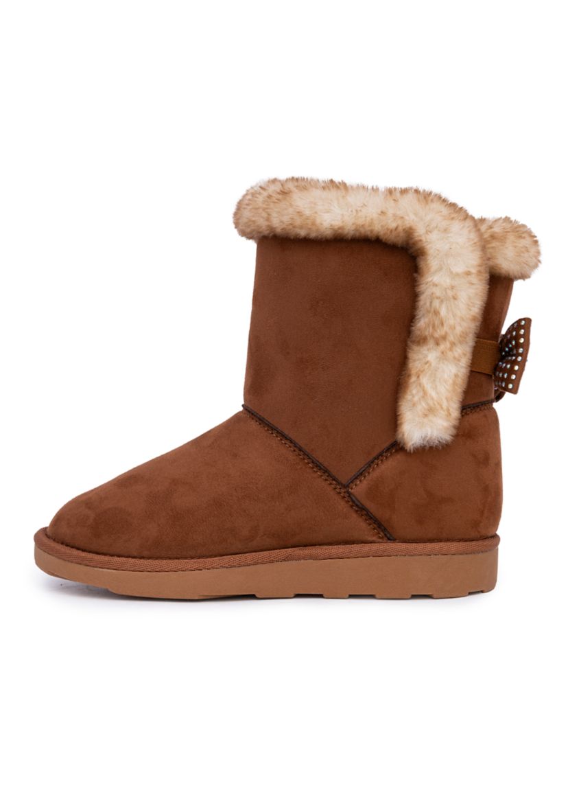 Youth Girls Sandie Pattern Bow Boots
