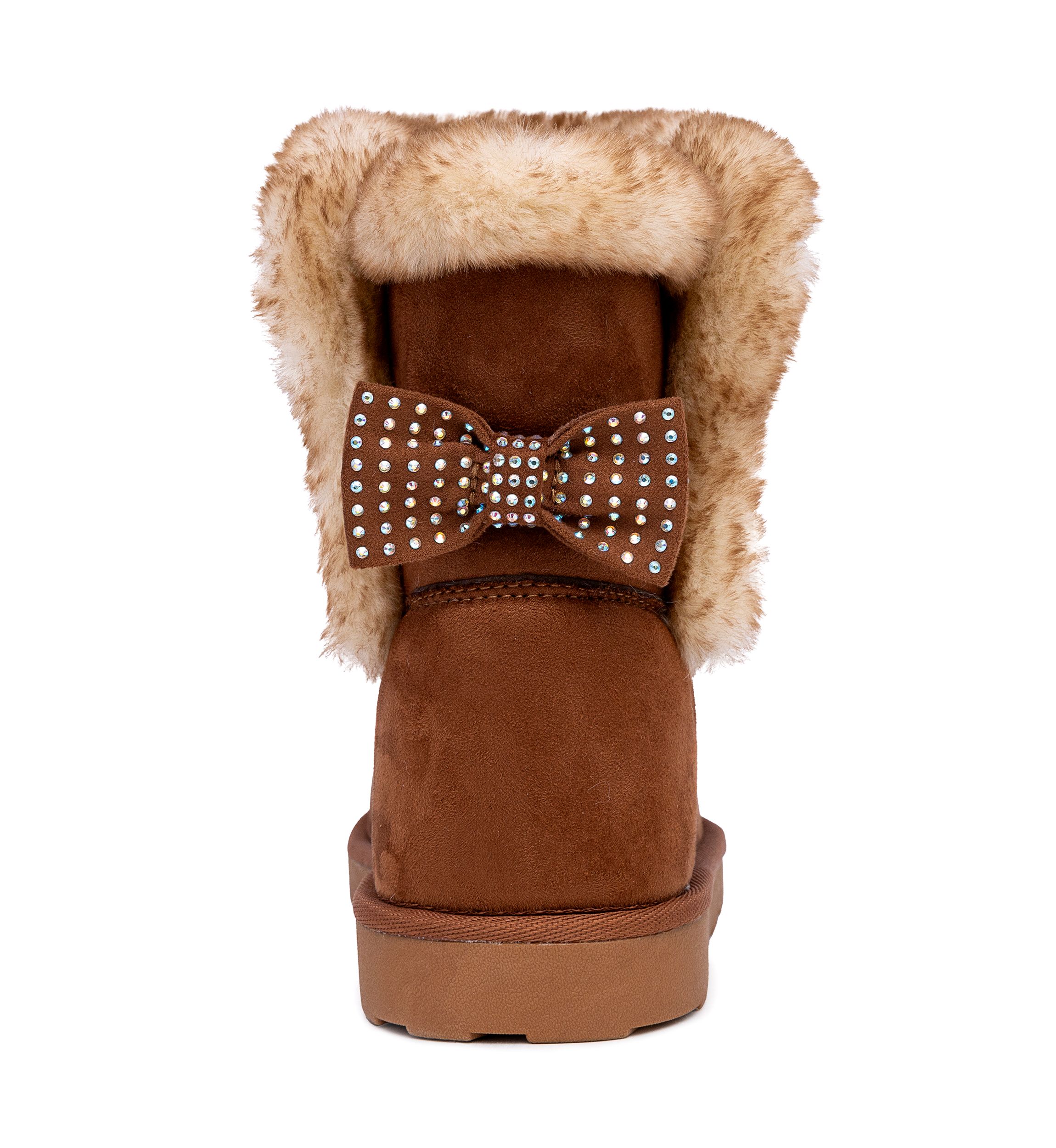 Youth Girls Sandie Pattern Bow Boots