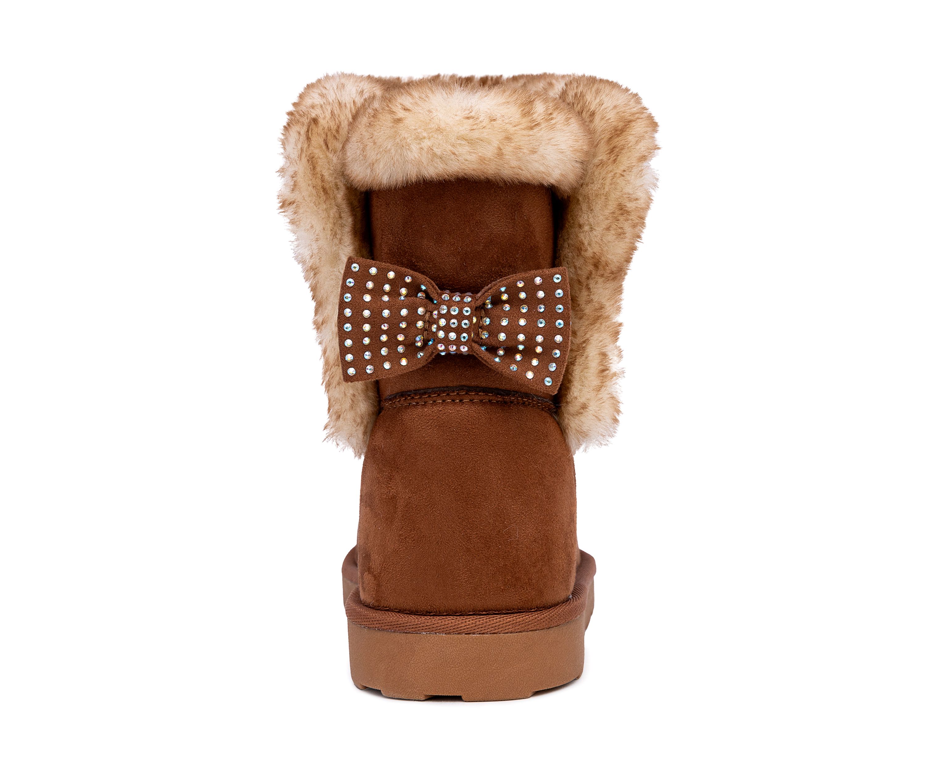Youth Girls Sandie Pattern Bow Boots
