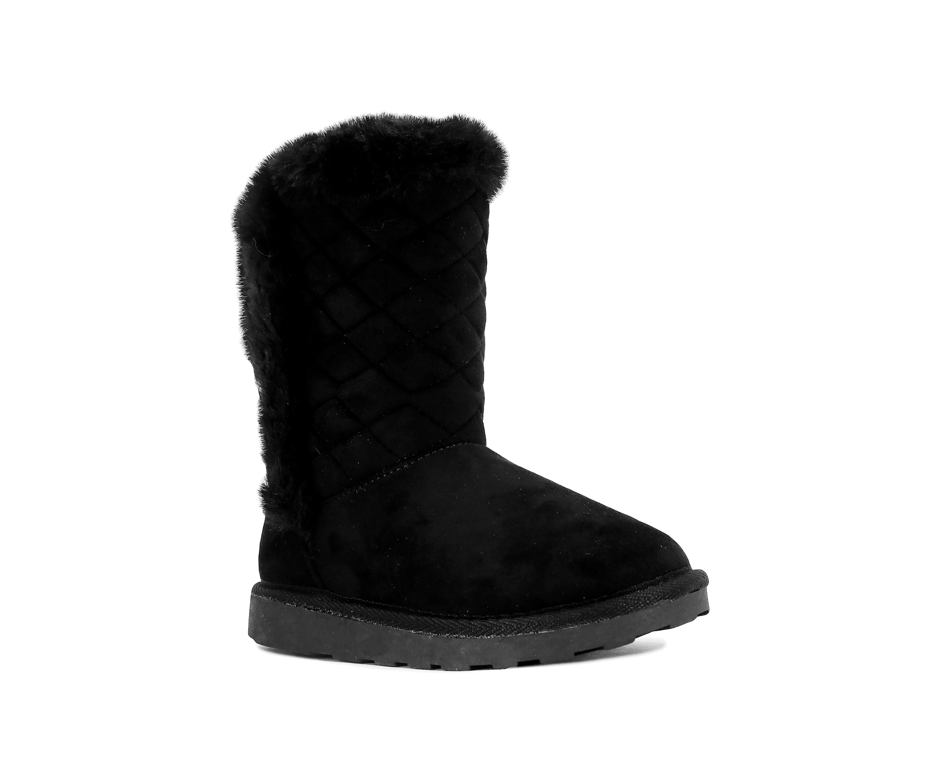 Youth Girls Sheila Quilted Fur Booties