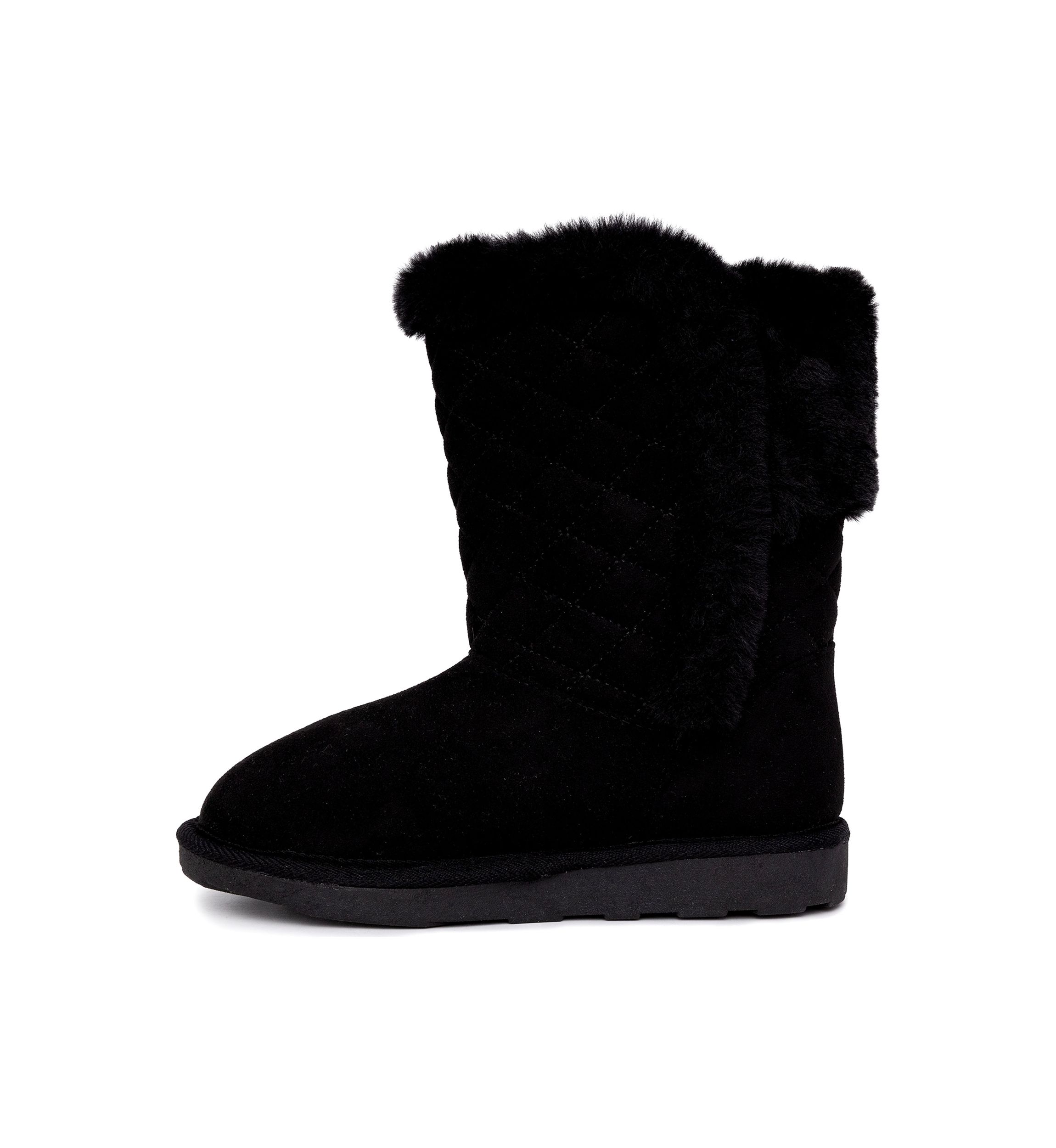 Youth Girls Sheila Quilted Fur Booties
