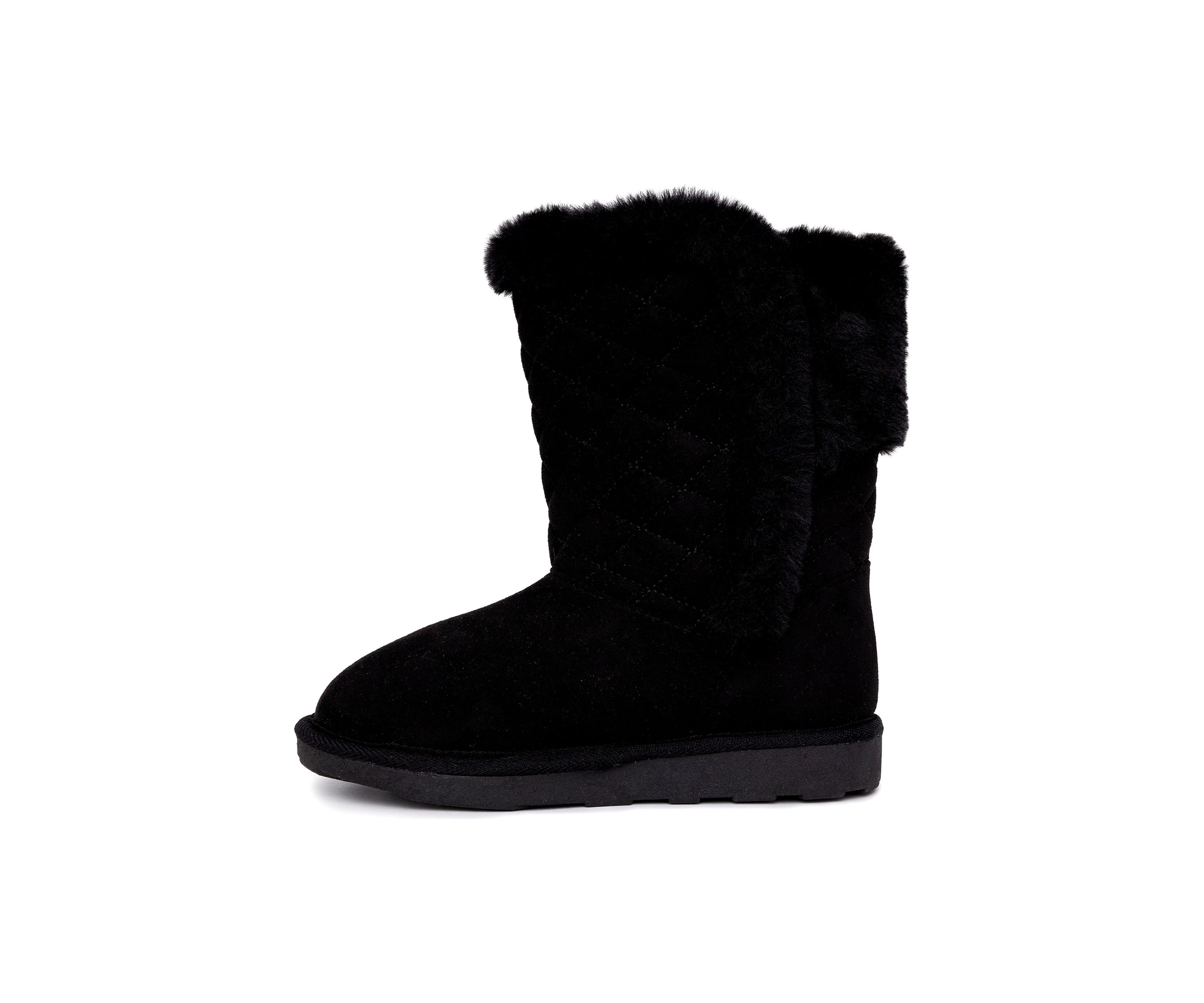 Youth Girls Sheila Quilted Fur Booties