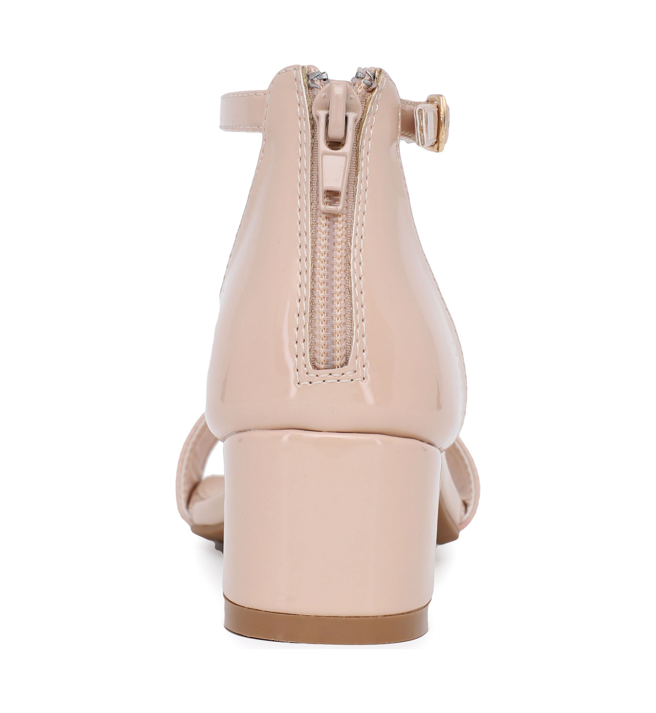 Youth Girls Sweet Patent Dress Heeled Sandals