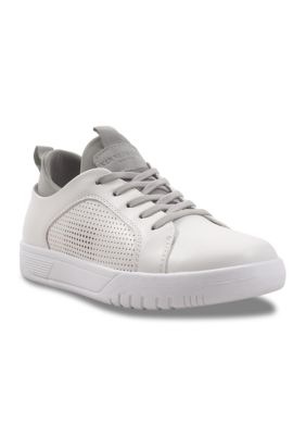 Kenneth Cole Big Kid Boys Cyril Hykes Sneakers, White, 5M Big Kid