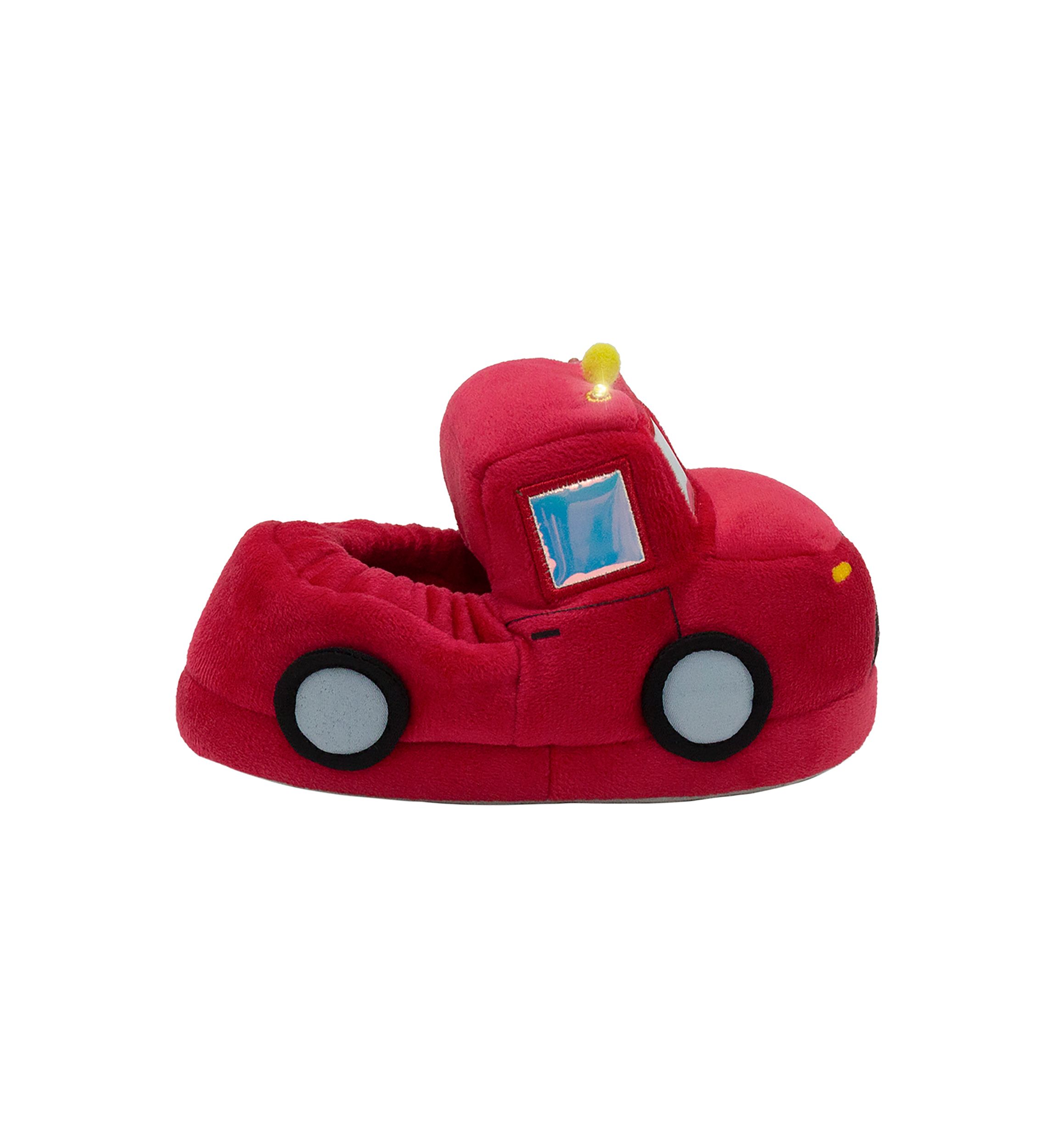 Toddler Boys Firetruck Lighted Slippers