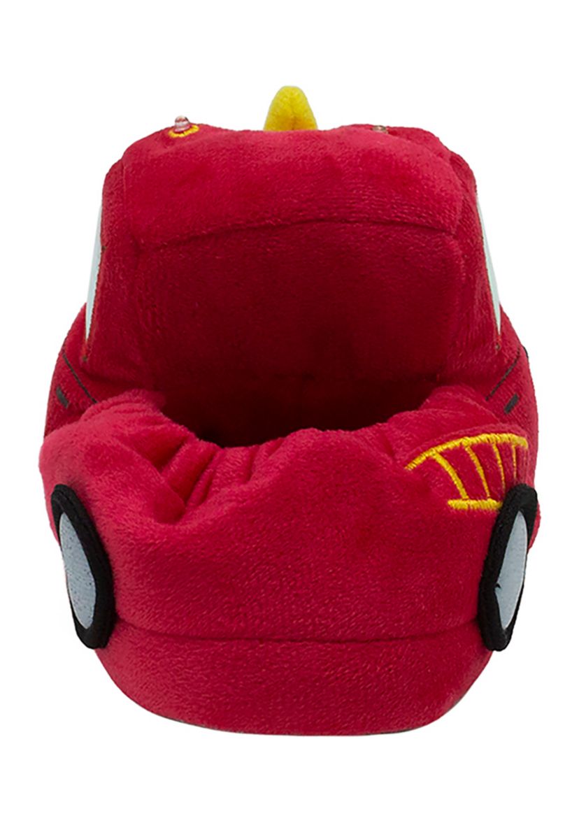 Toddler Boys Firetruck Lighted Slippers