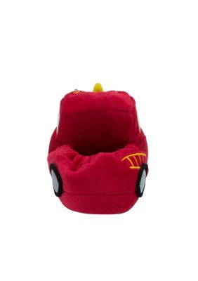 Toddler Boys Firetruck Lighted Slippers