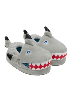 Robeez Toddler Boys Lighted Shark Slippers, Grey, 7M-8M
