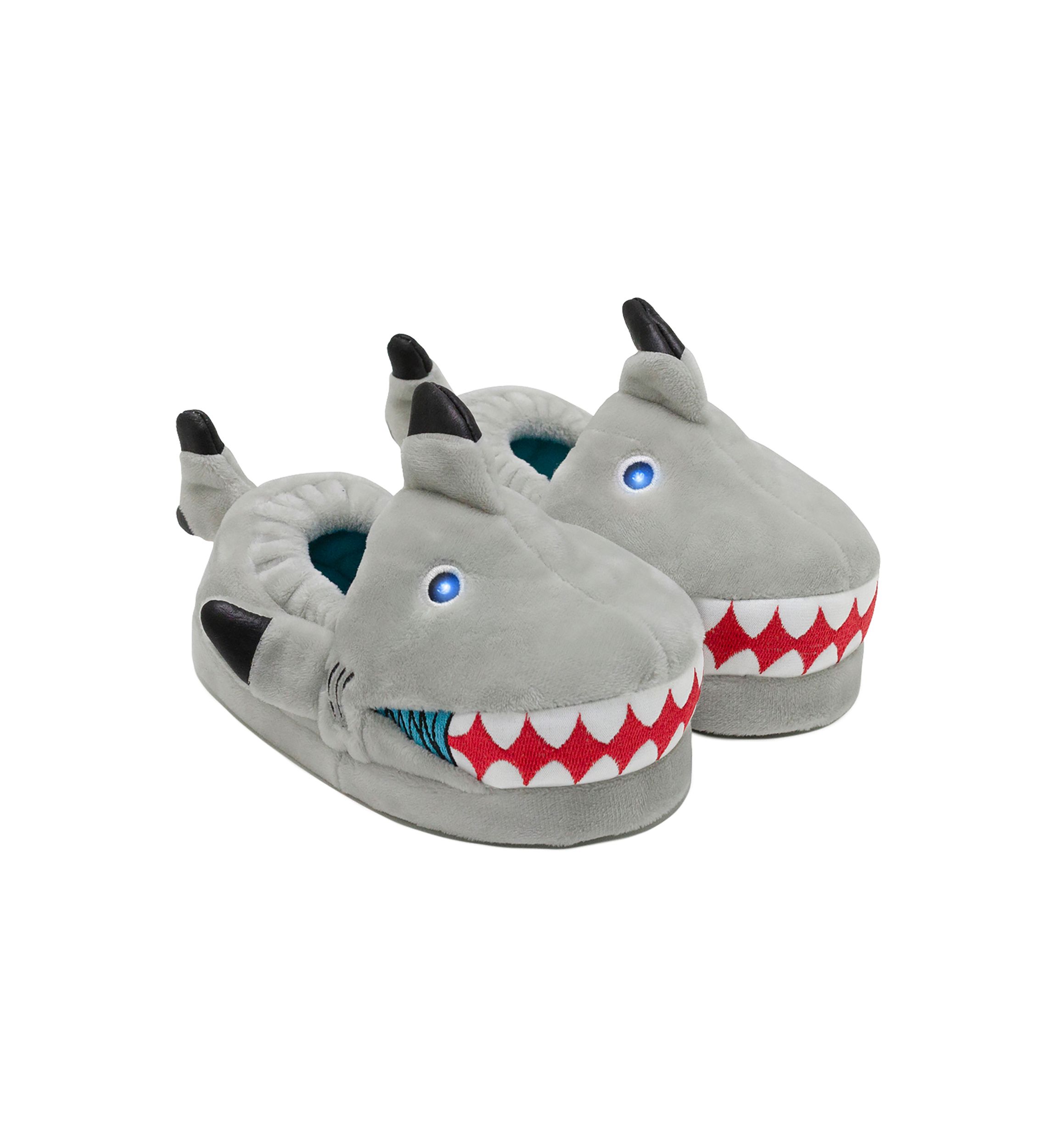 Toddler Boys Lighted Shark Slippers