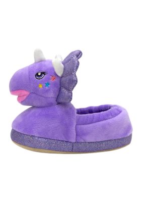 Robeez Little Kid Girls Triceratop Lighted Slippers