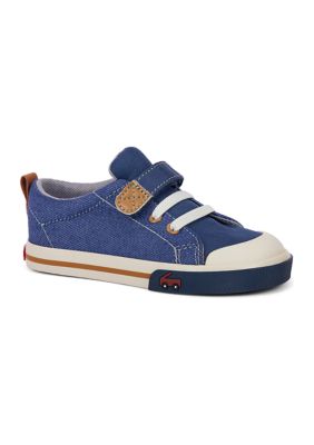 See Kai Run Little Kid Boys Stevie II Sneakers, Navy Blue, 9M Little Kid