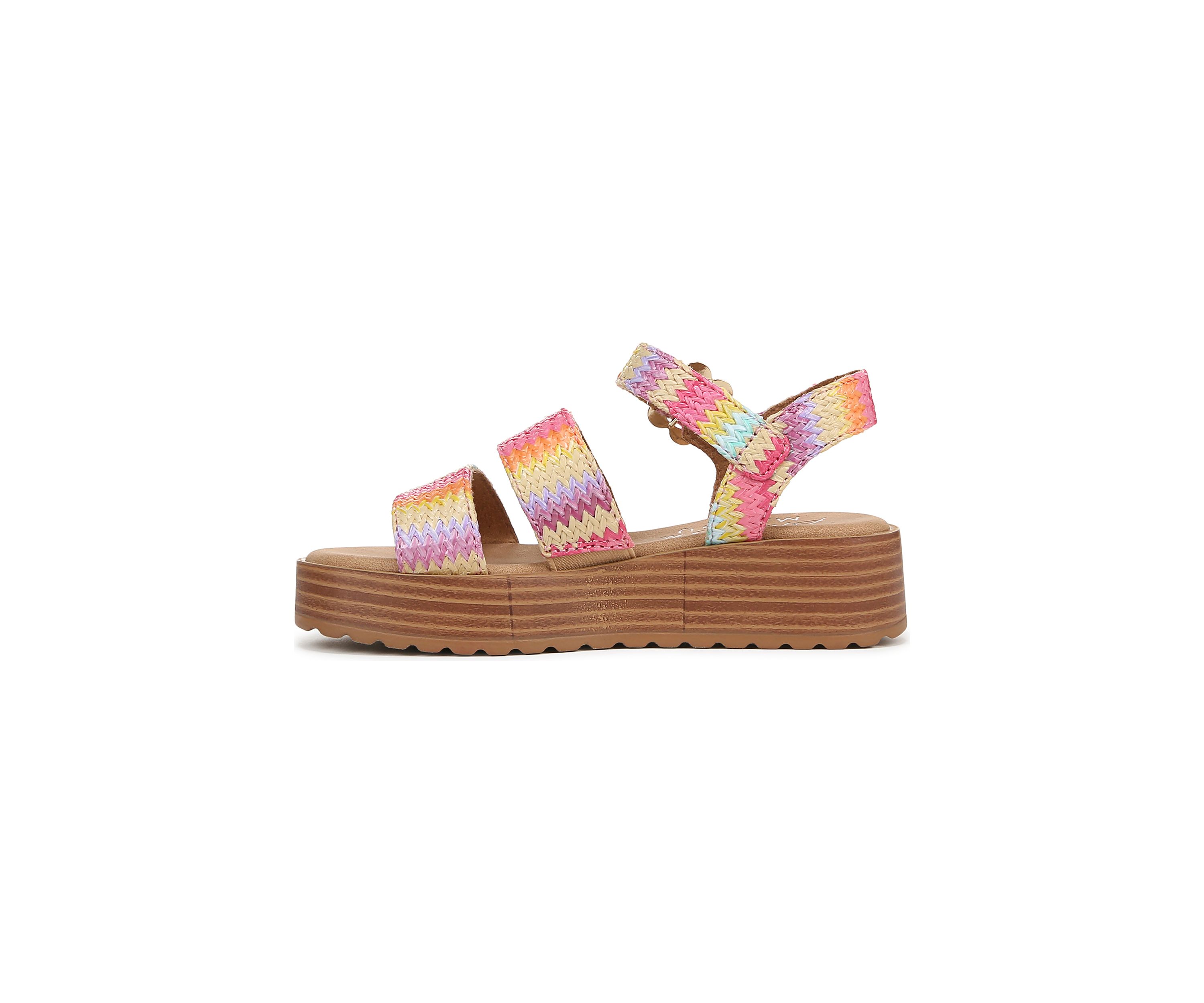 Big Kid Girls Journey Multi Raffia Sandals