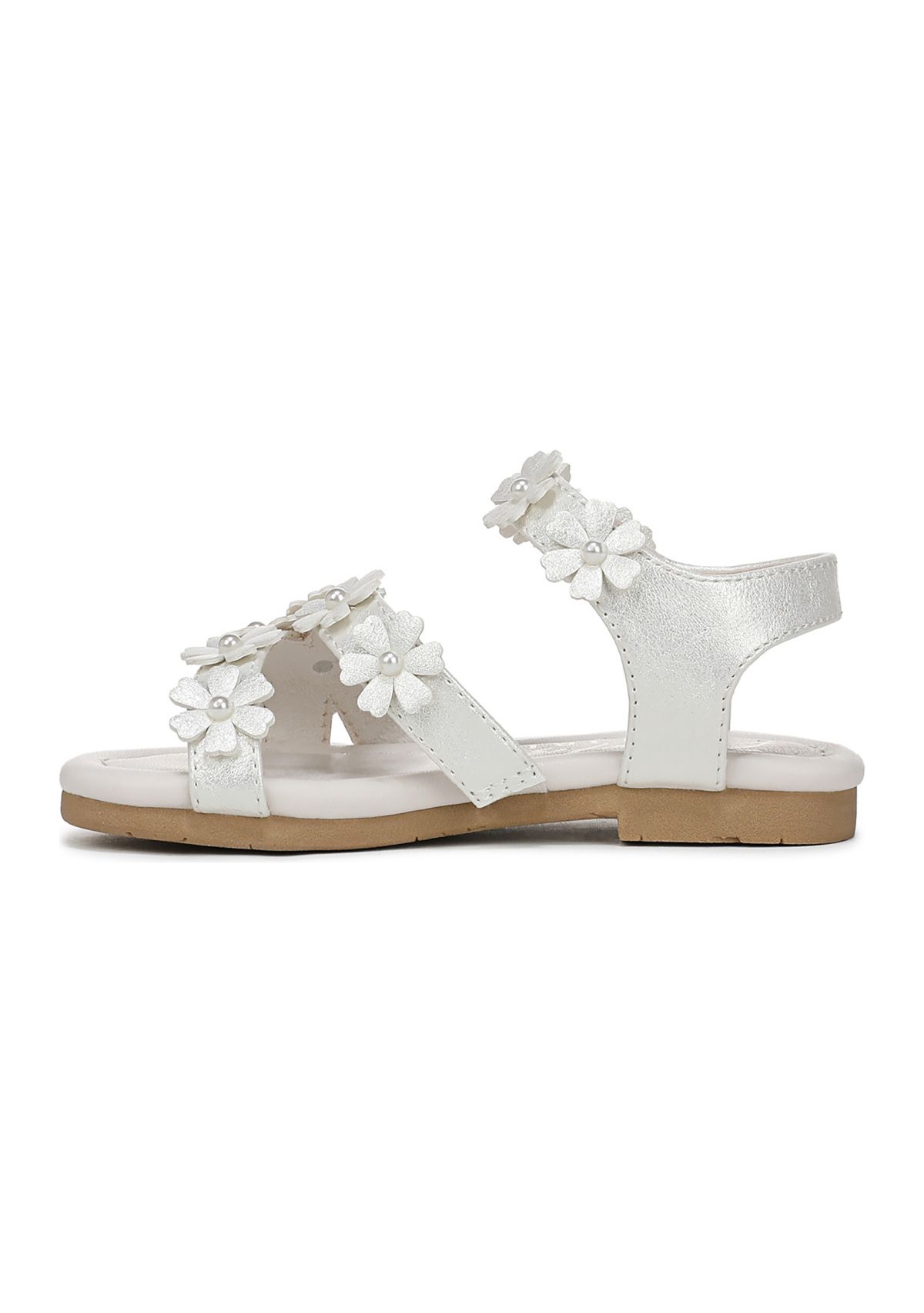 Little Kid Girls Pearlized Floral Sandals