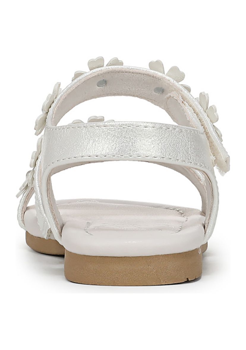 Little Kid Girls Pearlized Floral Sandals