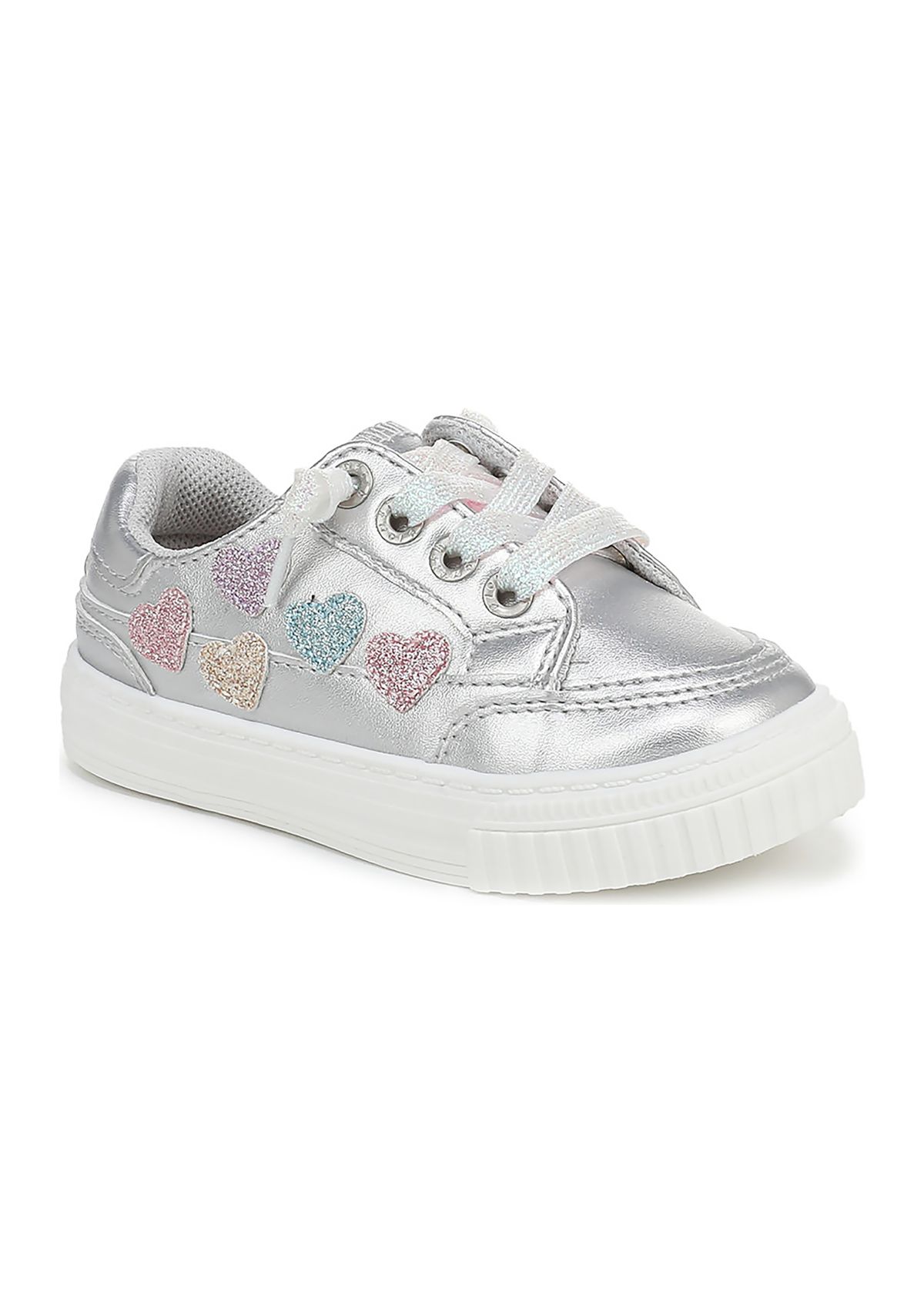 Little Kid Girls Silber Aurora Heart Sneakers
