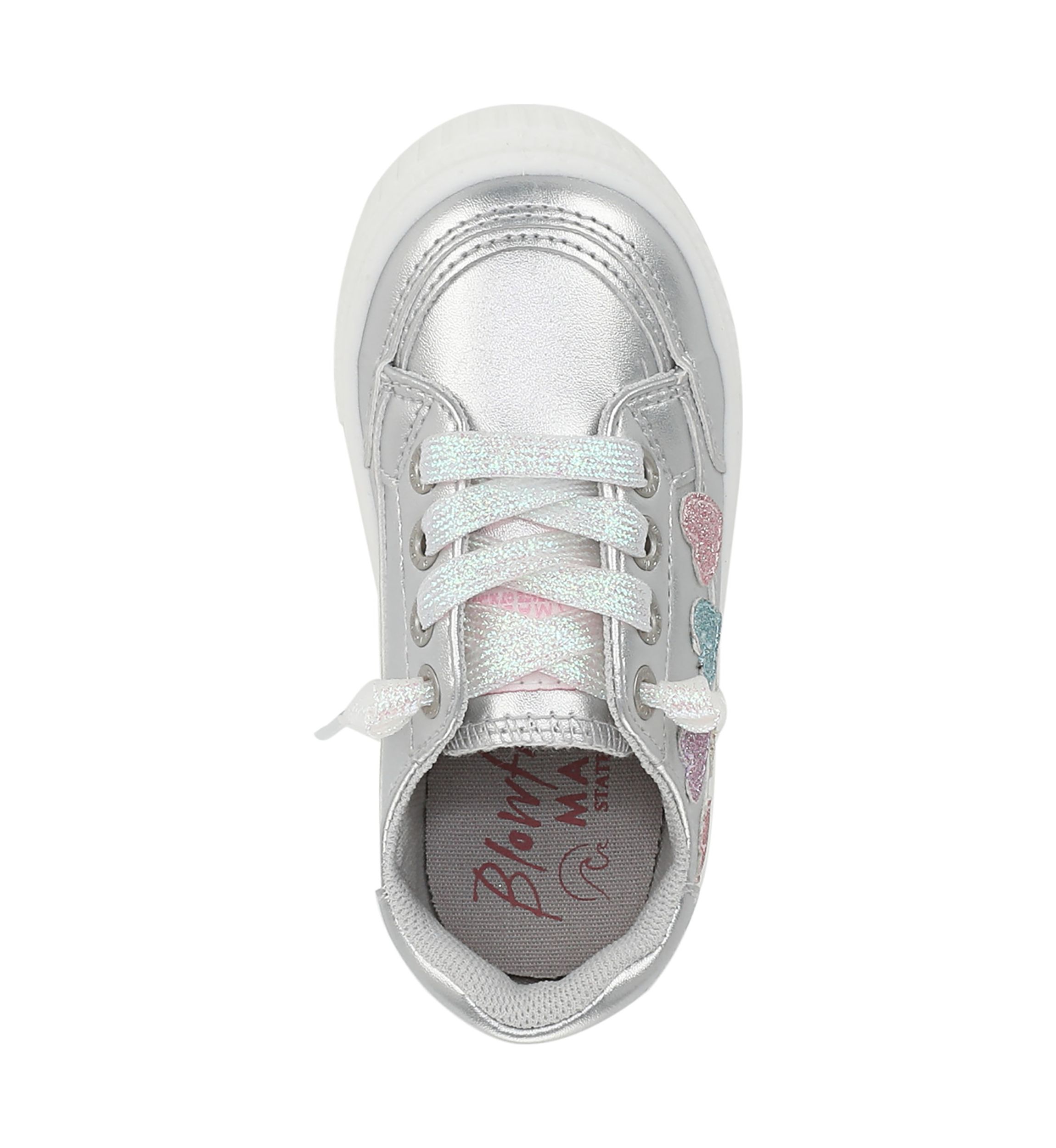 Little Kid Girls Silber Aurora Heart Sneakers