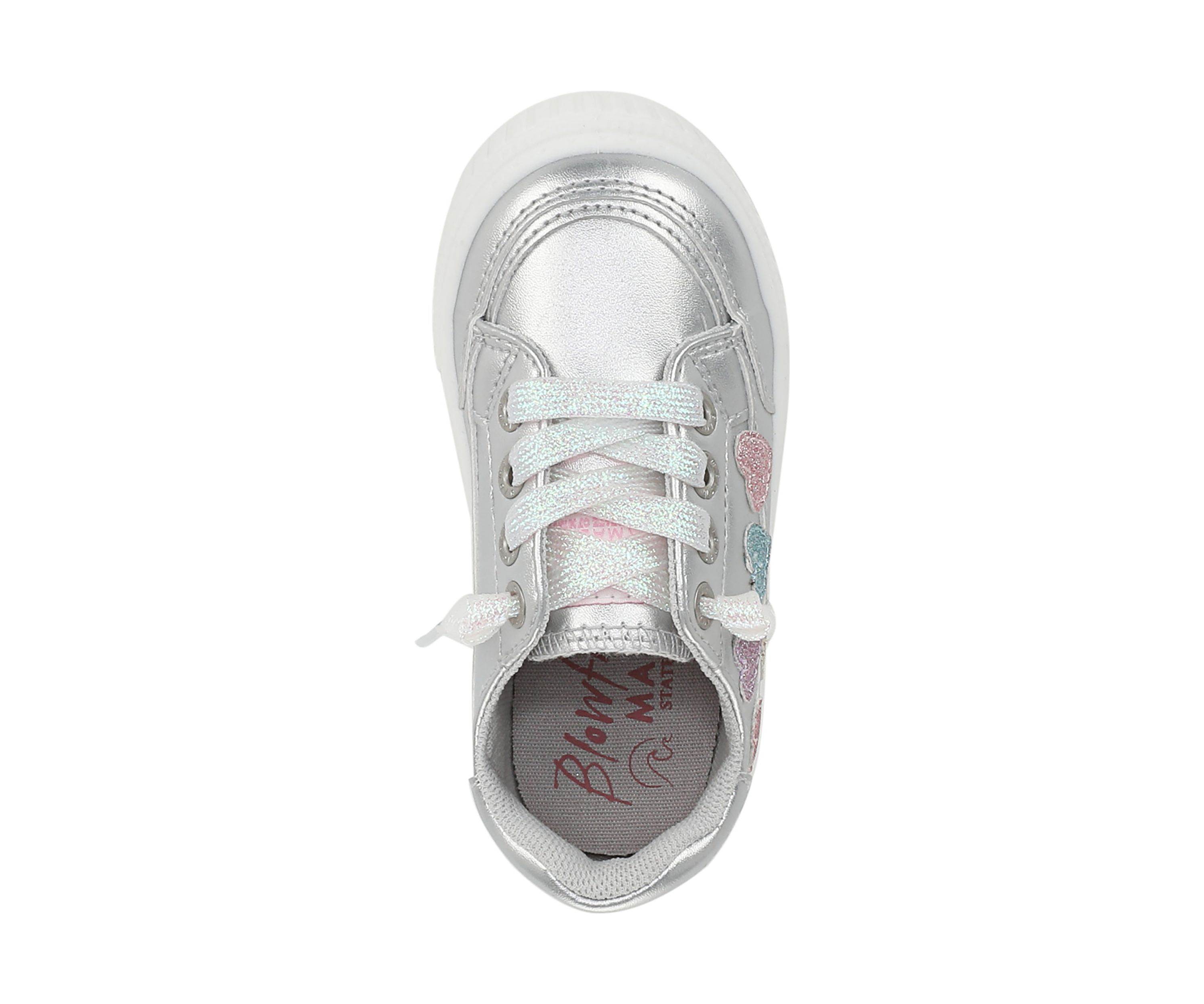 Little Kid Girls Silber Aurora Heart Sneakers