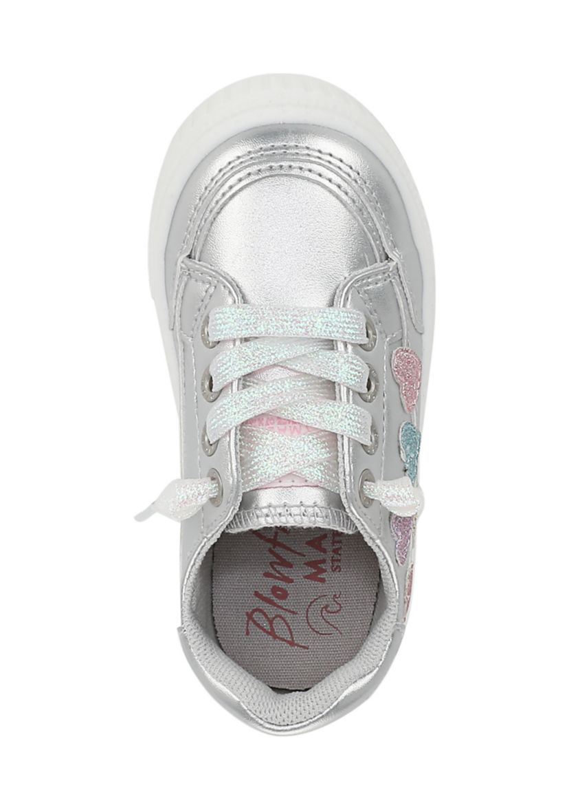 Little Kid Girls Silber Aurora Heart Sneakers