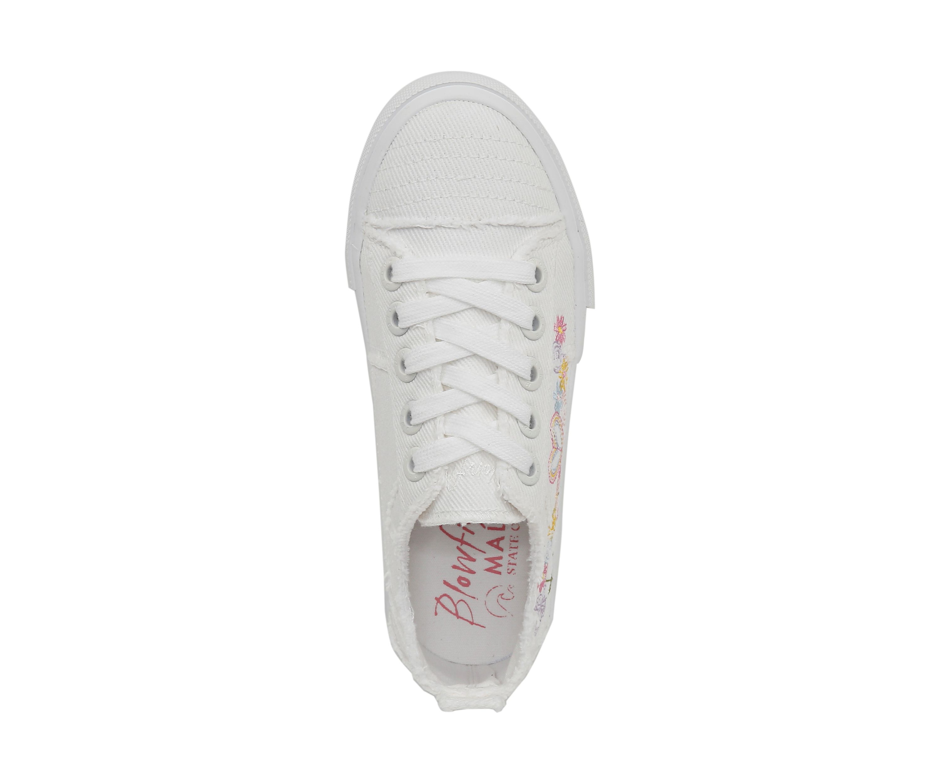 Big Kid Girls Embroidered Floral Sneakers