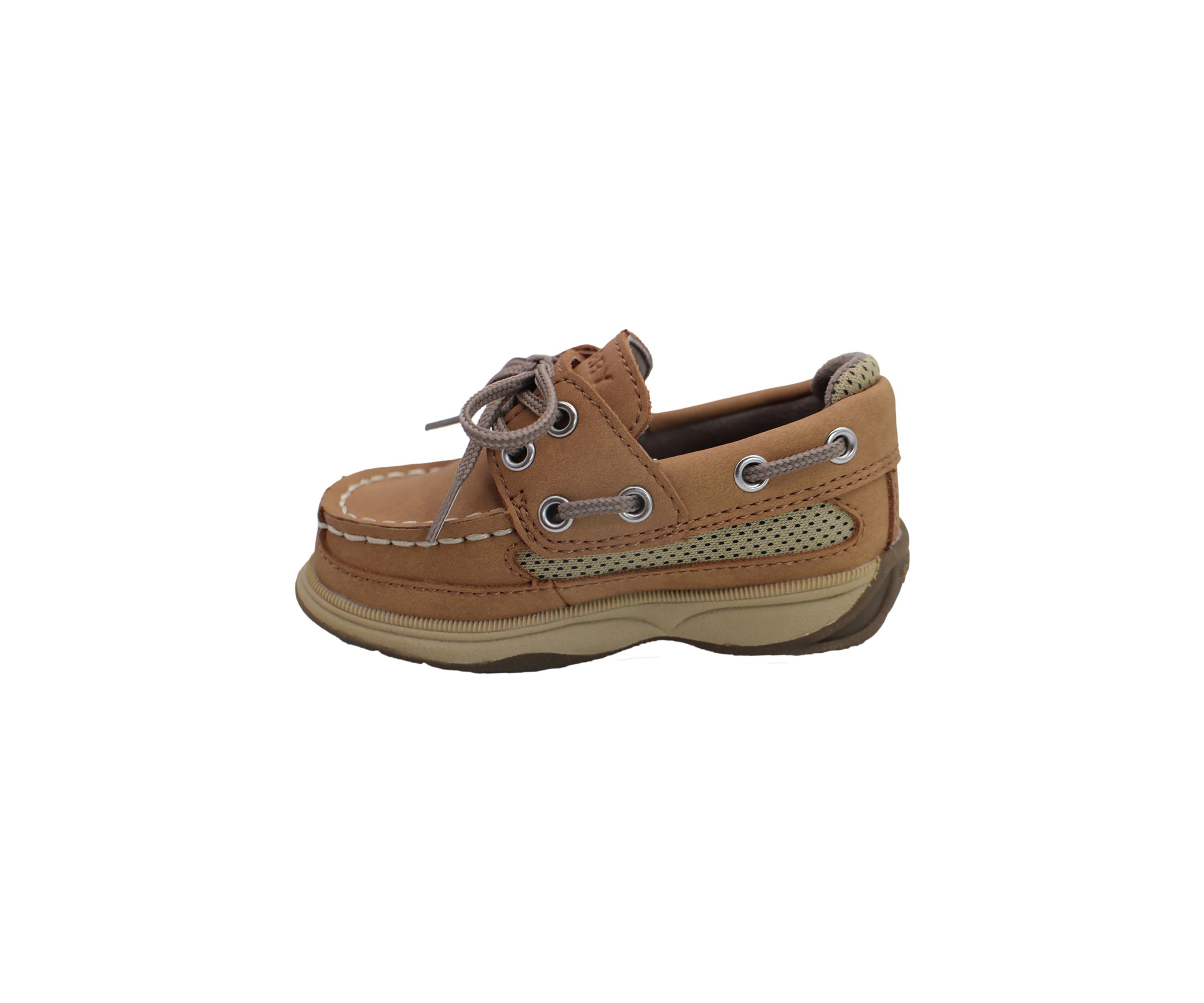 Little Kid Boys Lanyard Memory Foam Insole Boat Shoes