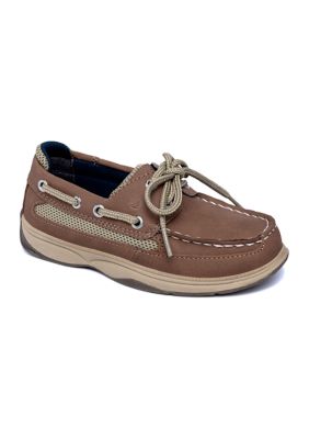Sperry Big Kid Boys Lanyard Boat Shoes, Tan, 13M Big Kid
