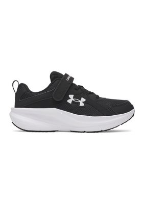 Under Armour Charged+ Assert 11 Boys' Pre-School Running Shoes - Wide Width, Black, 11.5M Little Kid
