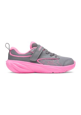 Under Armour Girls' Pre-School Surge 5, Gray, 11.5M Little Kid