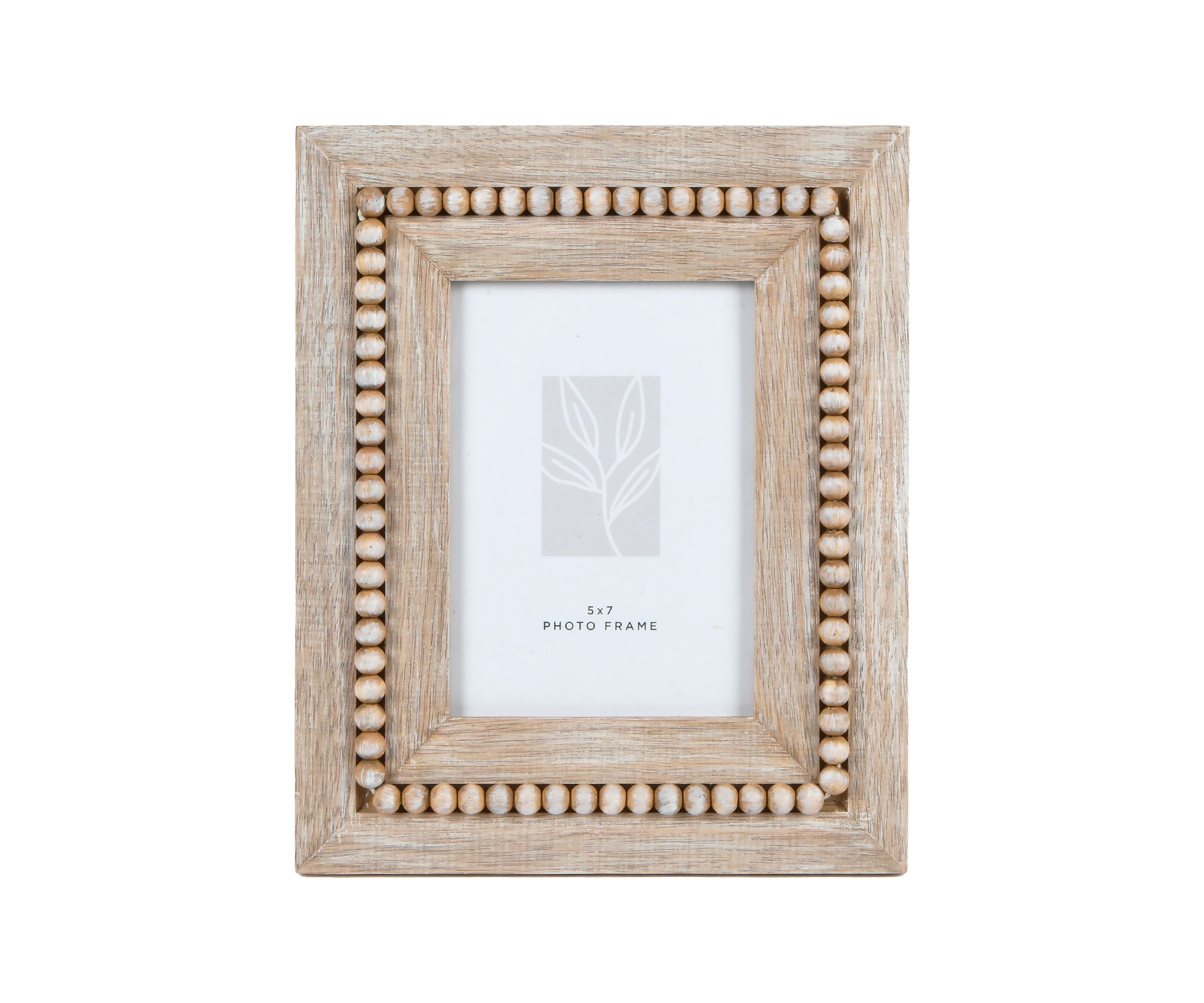5 x 7 Tan Bead Photo Frame