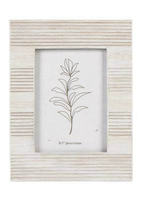 5 x 7 White Linear Photo Frame