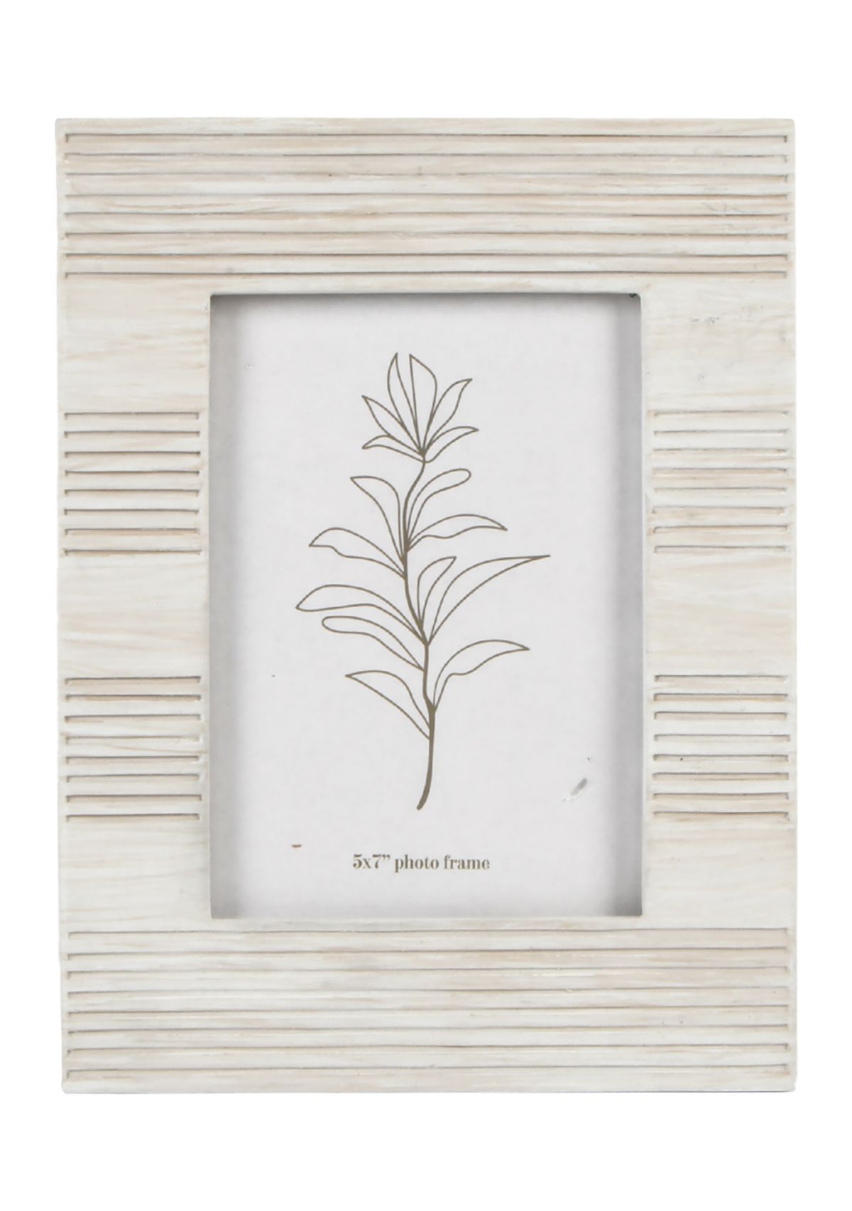 5 x 7 White Linear Photo Frame