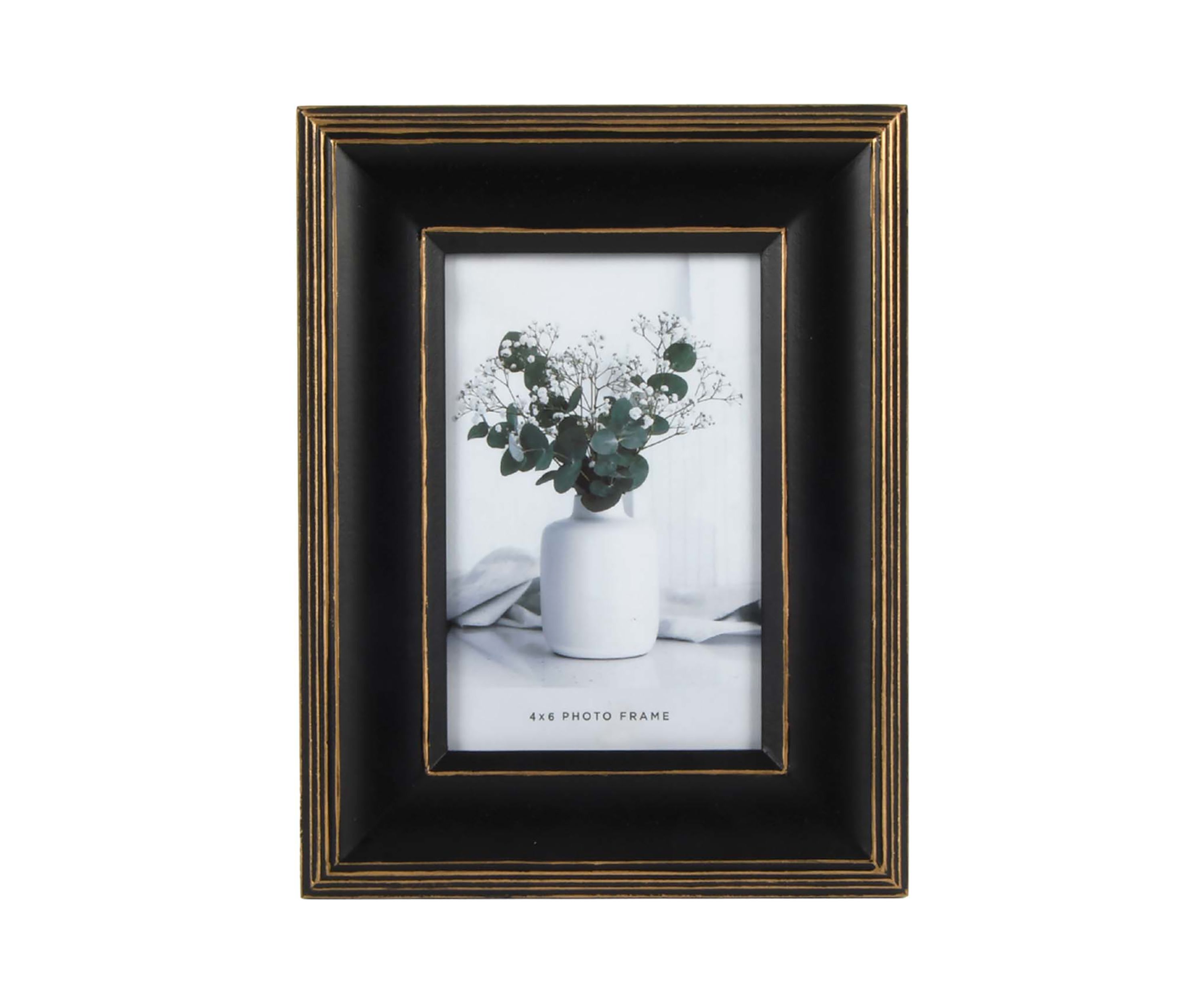 4 x 6 Black & Gold Photo Frame