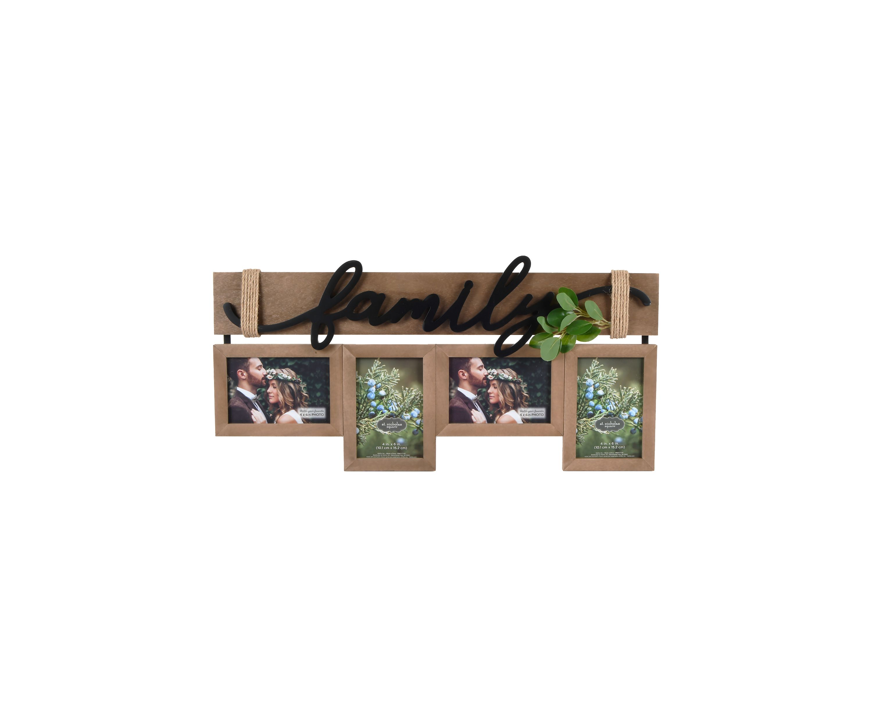 Twine & Greenery Family Collage Photo Frame