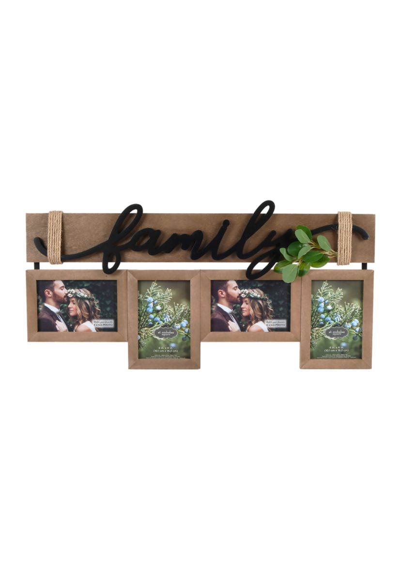 Twine & Greenery Family Collage Photo Frame
